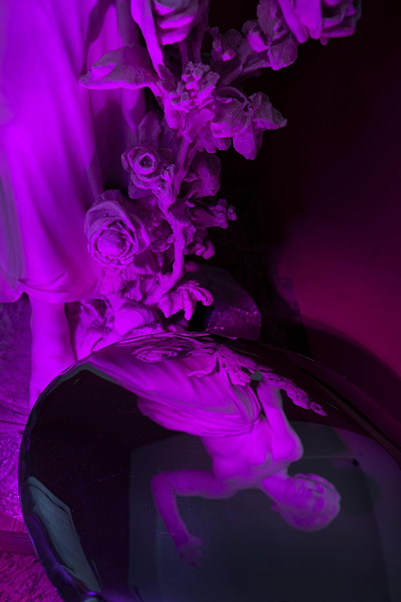 TAFLA O wall mirror, inox, silver, O4, Zieta Studio - 119426