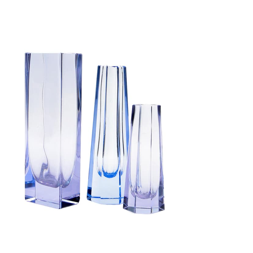 Wazon, fiolet, kryształ, Niemcy, lata 50.