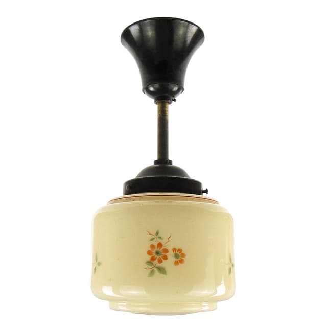 Art Deco ceiling lamp, double-layered glass, Germany, 1930s. - DIMENSION