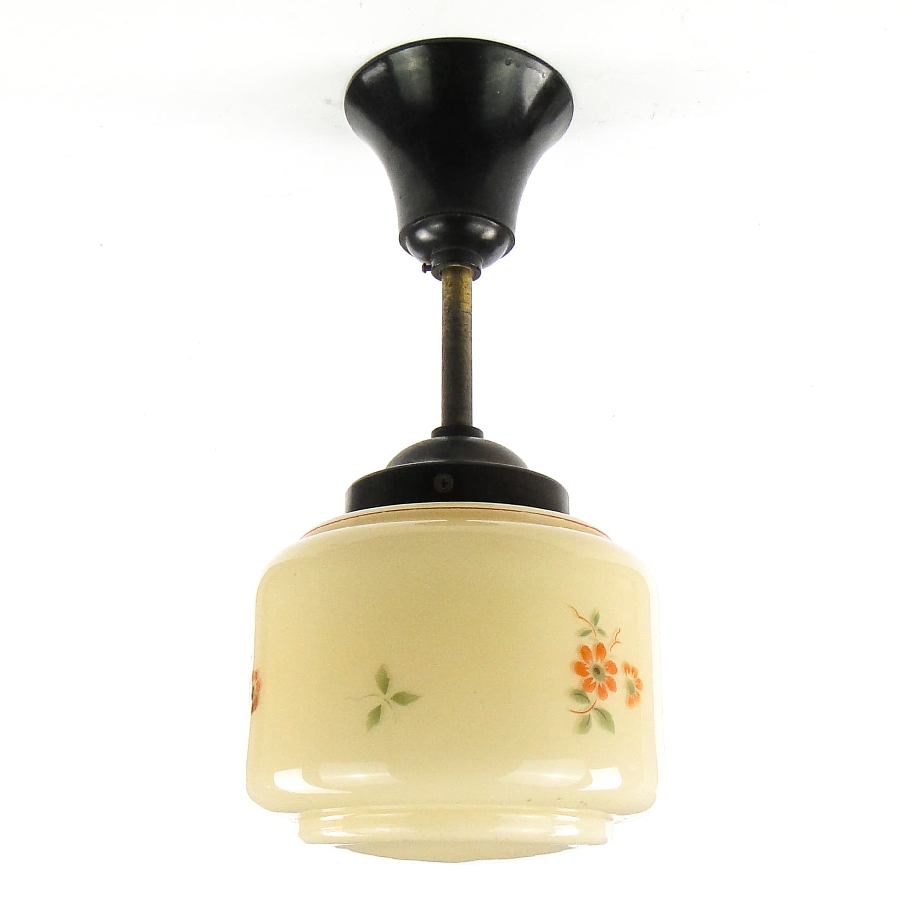 Art Deco ceiling lamp, double-layered glass, Germany, 1930s. - 109661