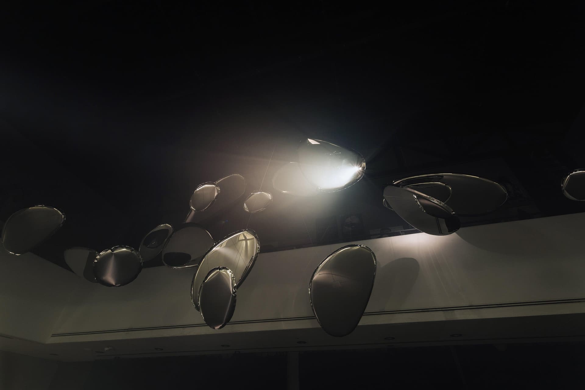 TAFLA O wall mirror, silver, O2, Zieta Studio - 119364