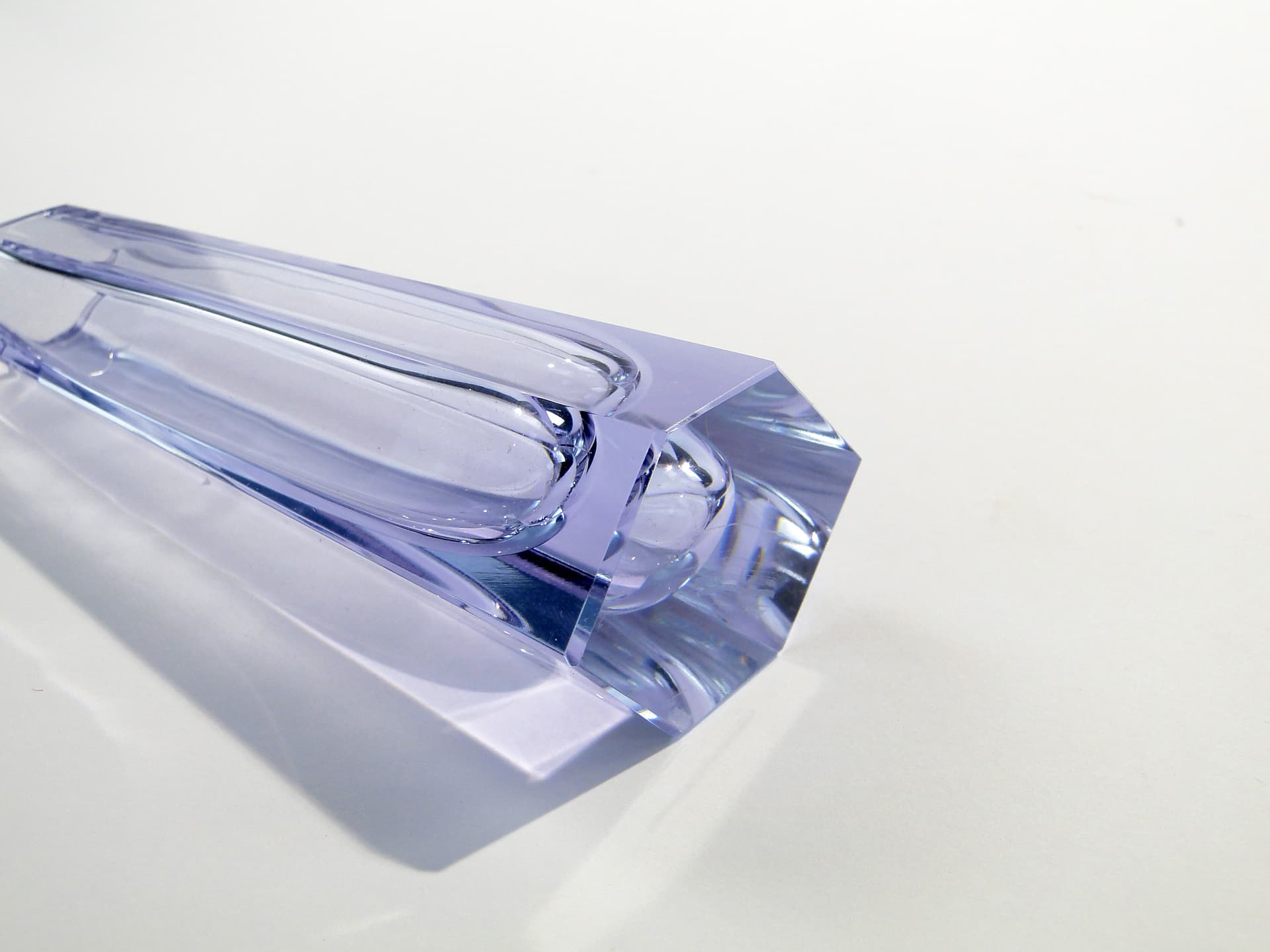 Wazon, violet, kryształ, Niemcy, lata 50. - 7830