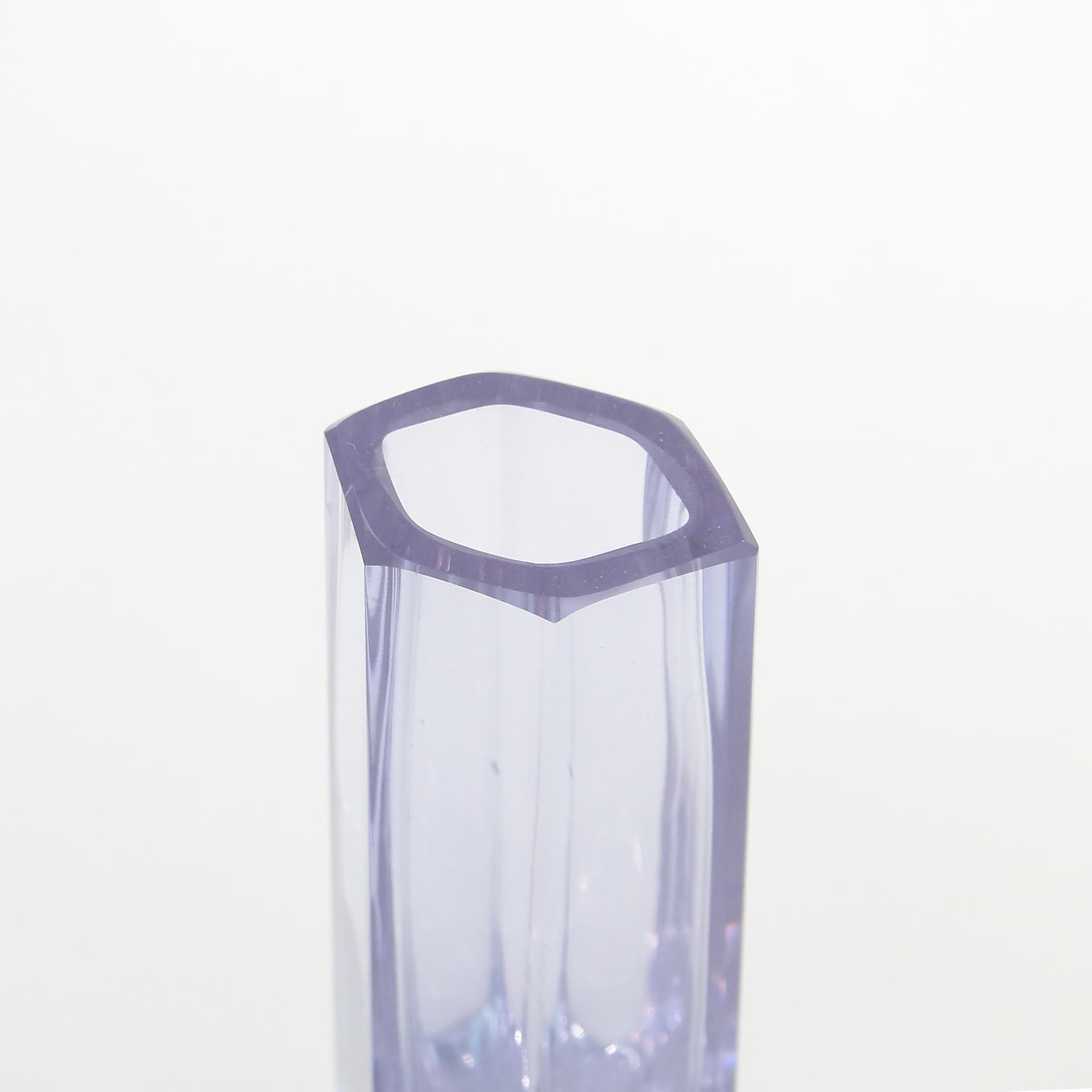 Wazon, violet, kryształ, Niemcy, lata 50. - 7826