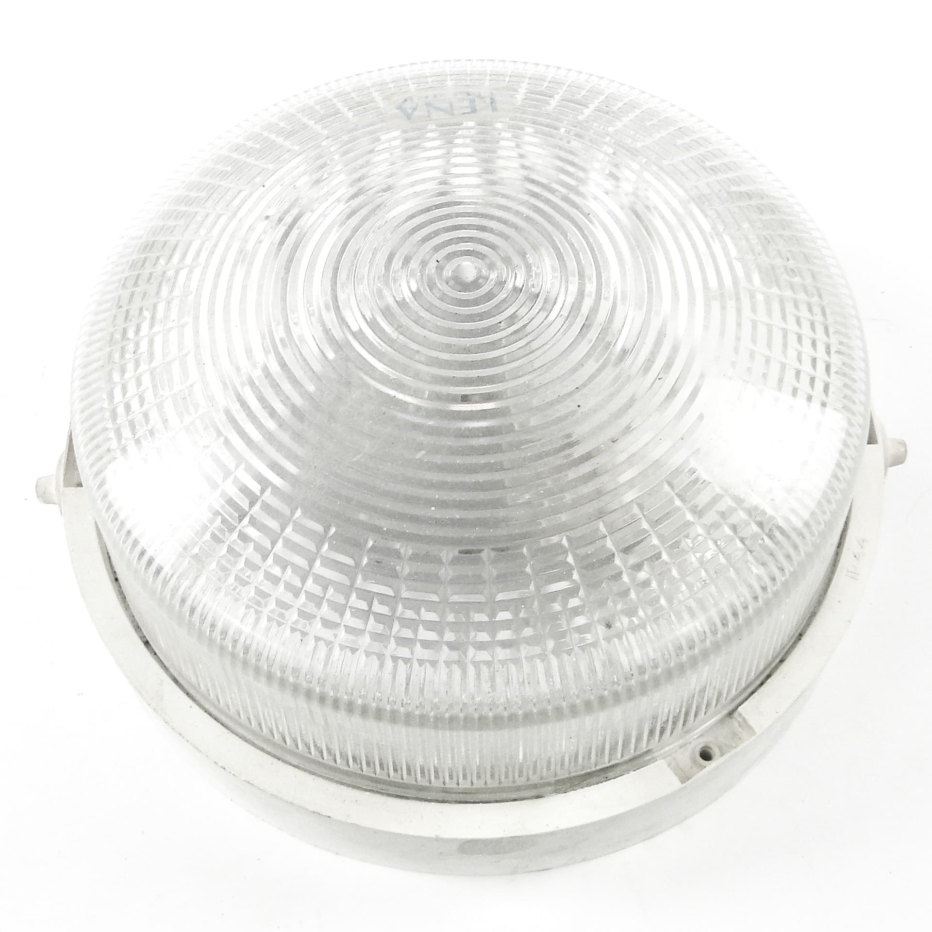 Industrial ceiling lamp, plastic metal, Poland, 1970s. - 109720