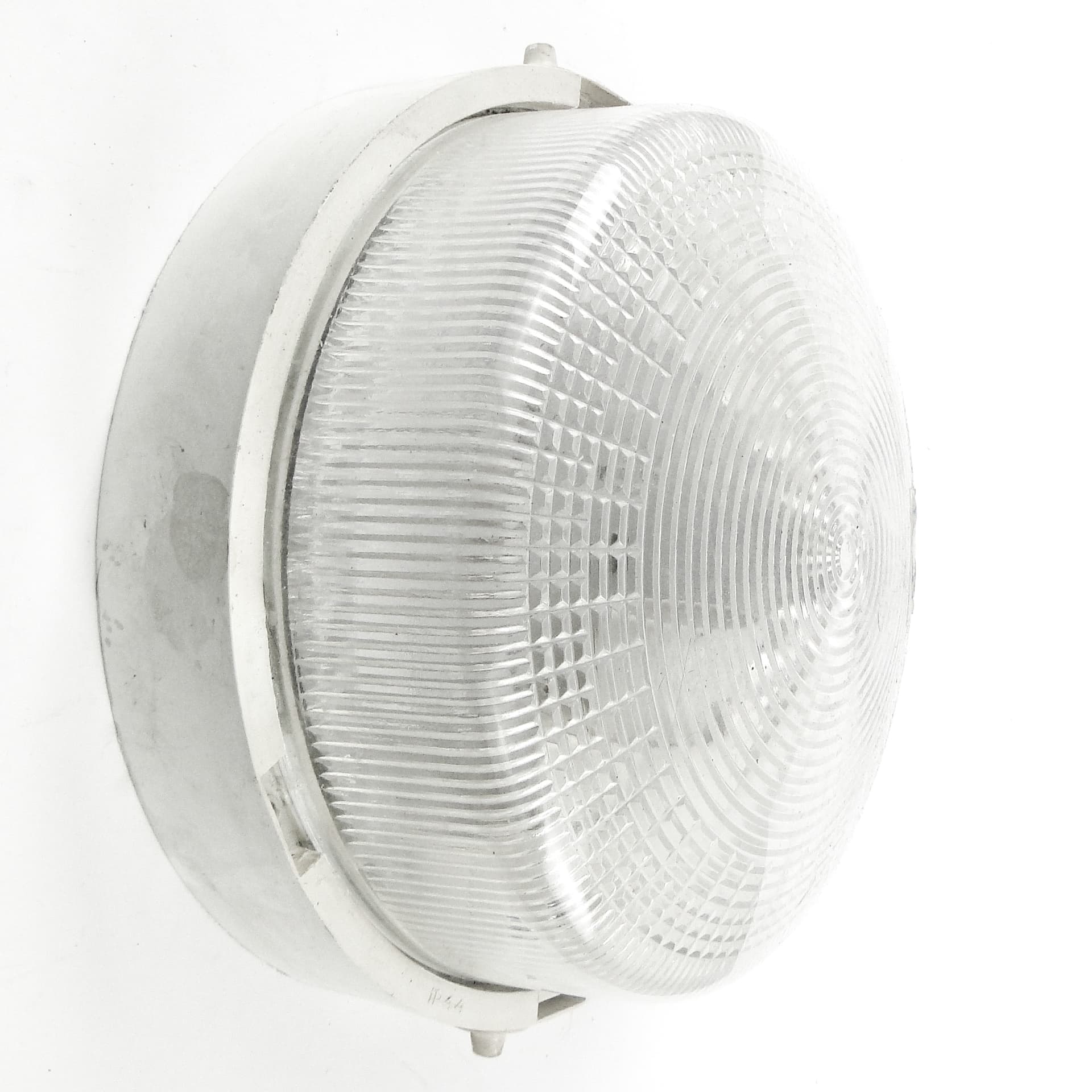 Industrial ceiling lamp, plastic metal, Poland, 1970s. - 109719