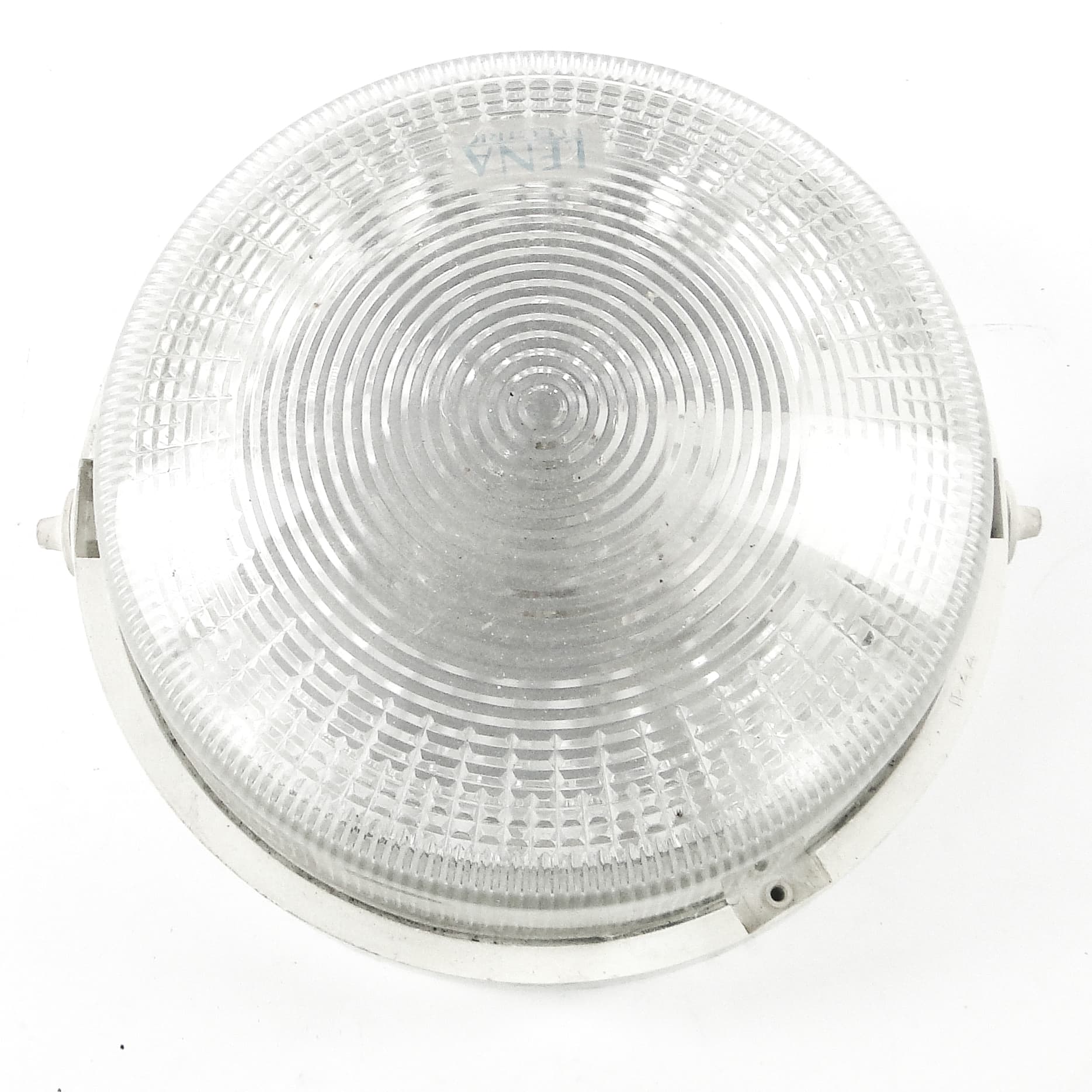 Industrial ceiling lamp, plastic metal, Poland, 1970s. - 109717