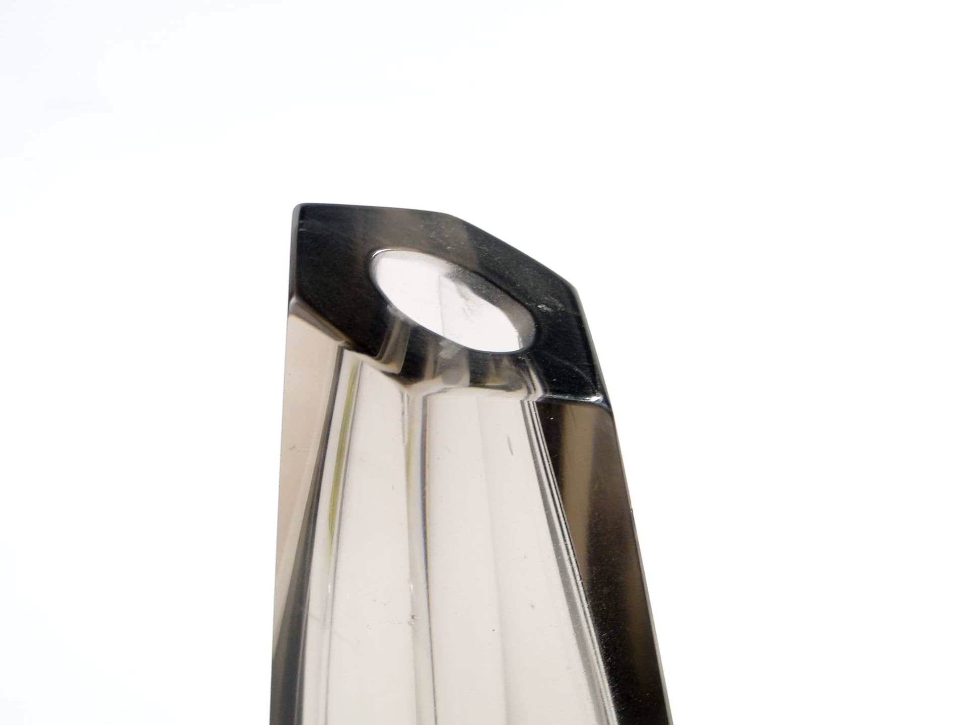 Wazon kryształowy, brązowy, Niemcy, lata 50. - 7835