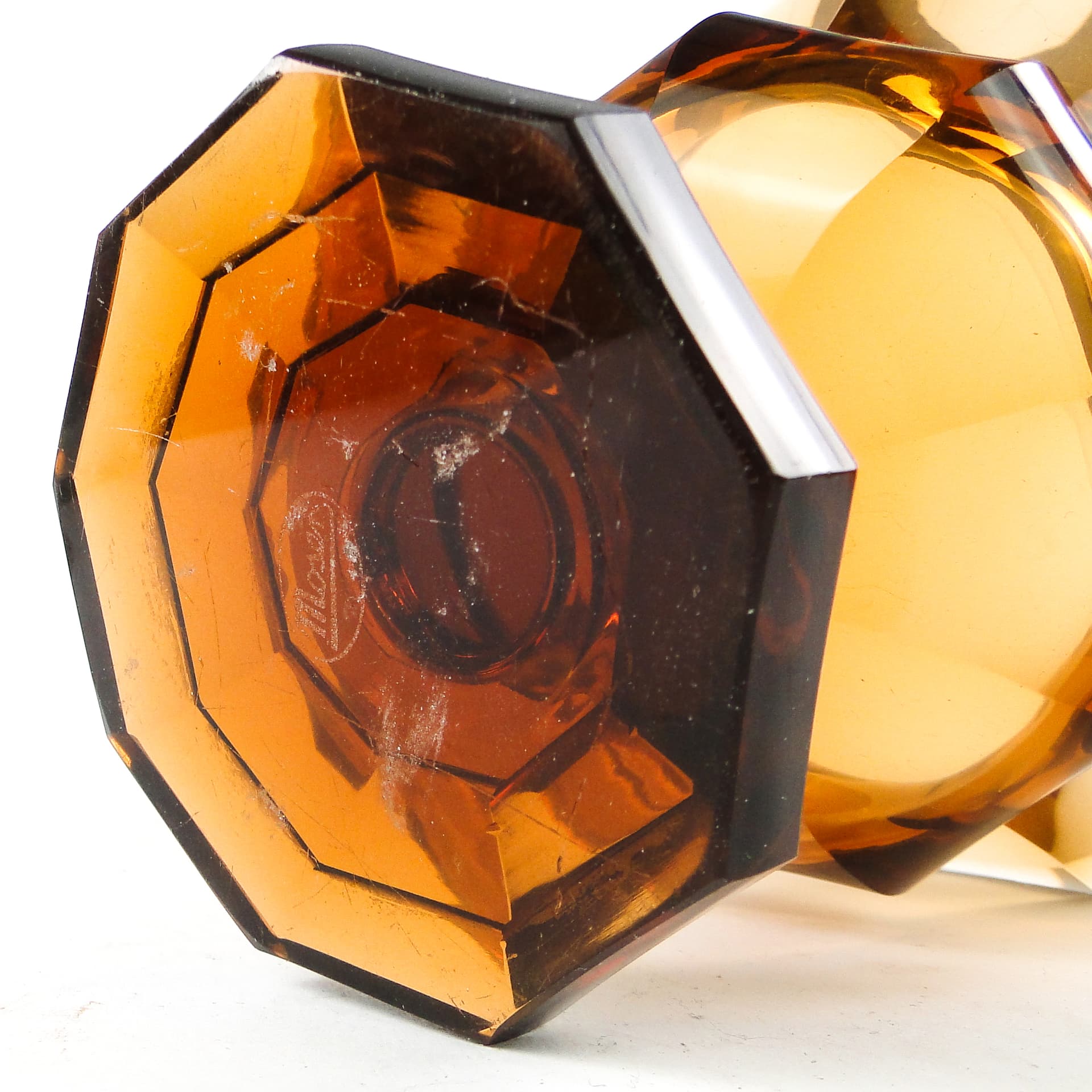 Cup, Art Deco, crystal, Moser, Czechoslovakia, 1930s. - 109806