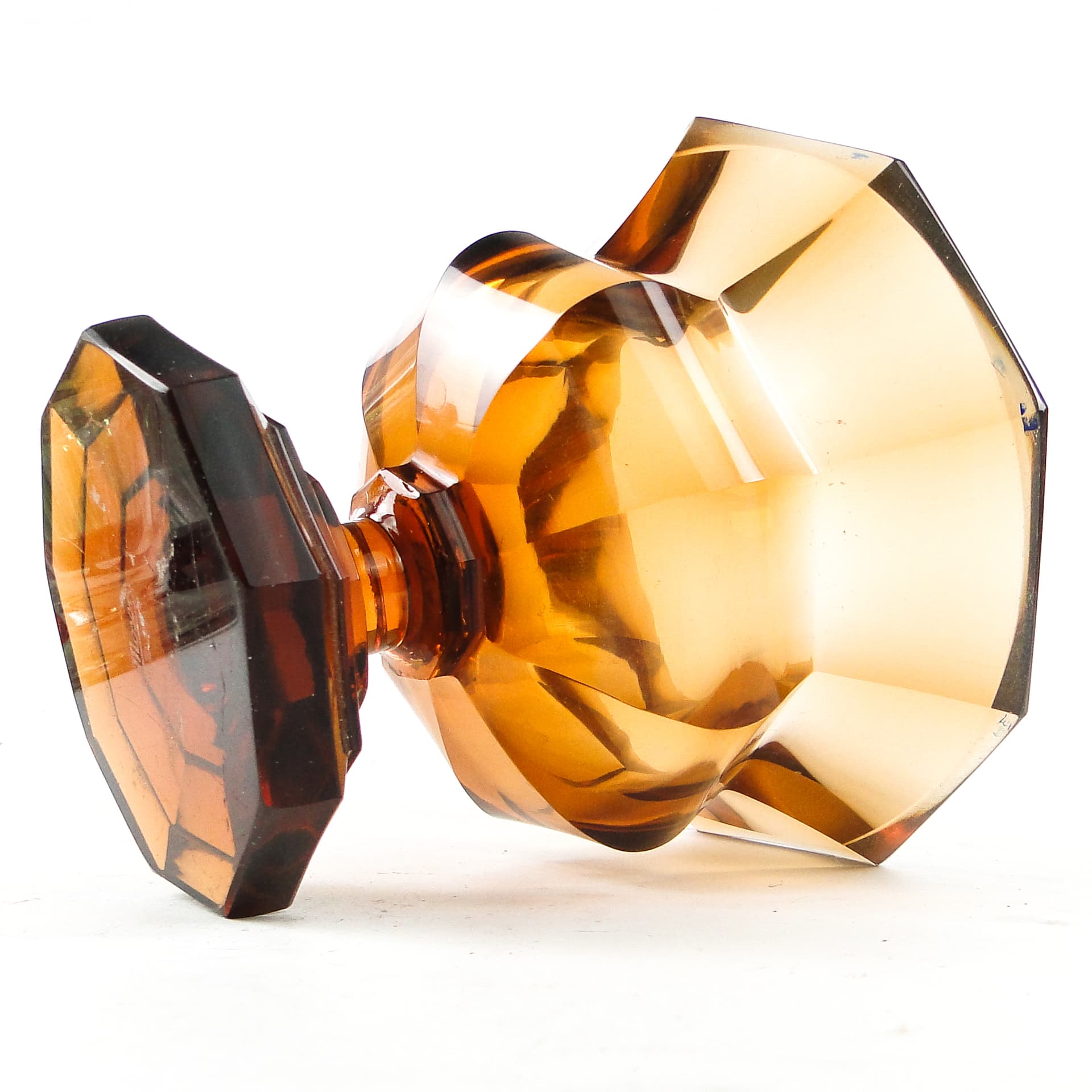 Cup, Art Deco, crystal, Moser, Czechoslovakia, 1930s. - 109800