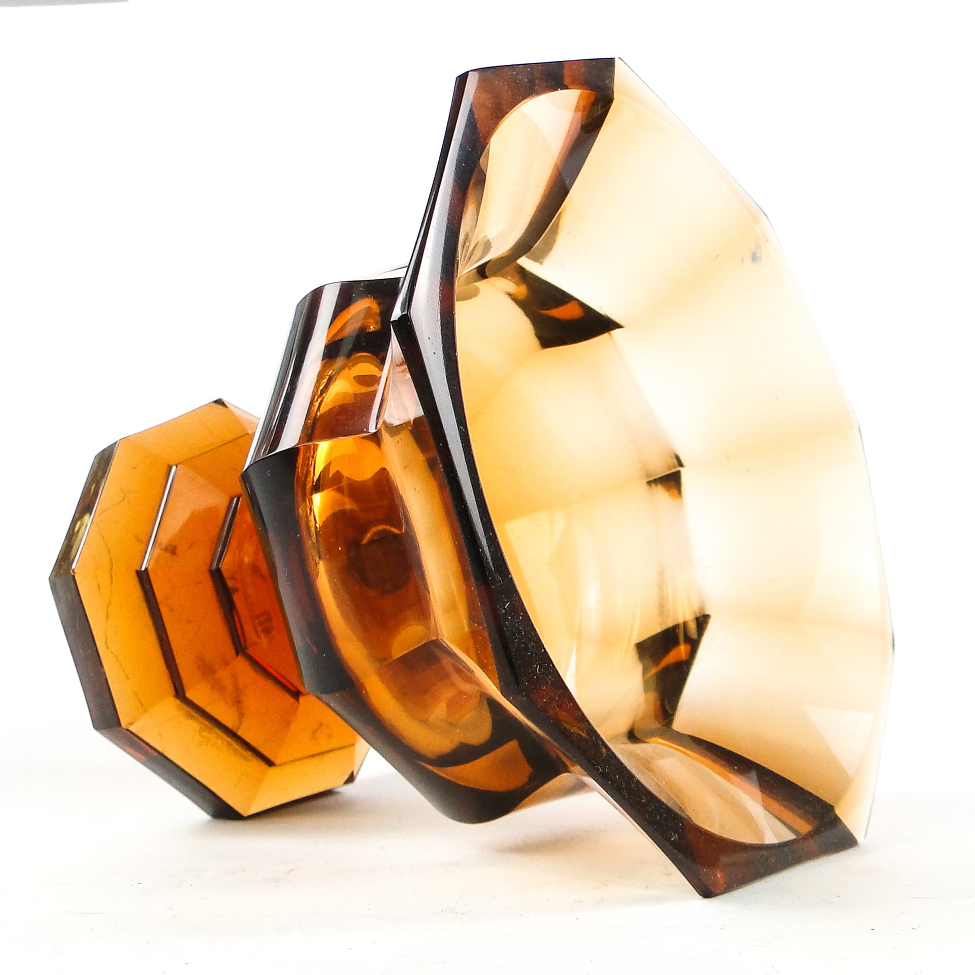 Cup, Art Deco, crystal, Moser, Czechoslovakia, 1930s. - 109803