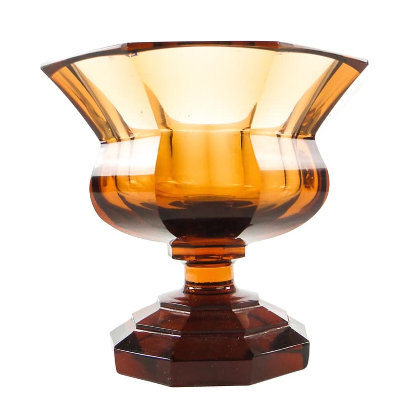 Cup, Art Deco, crystal, Moser, Czechoslovakia, 1930s.