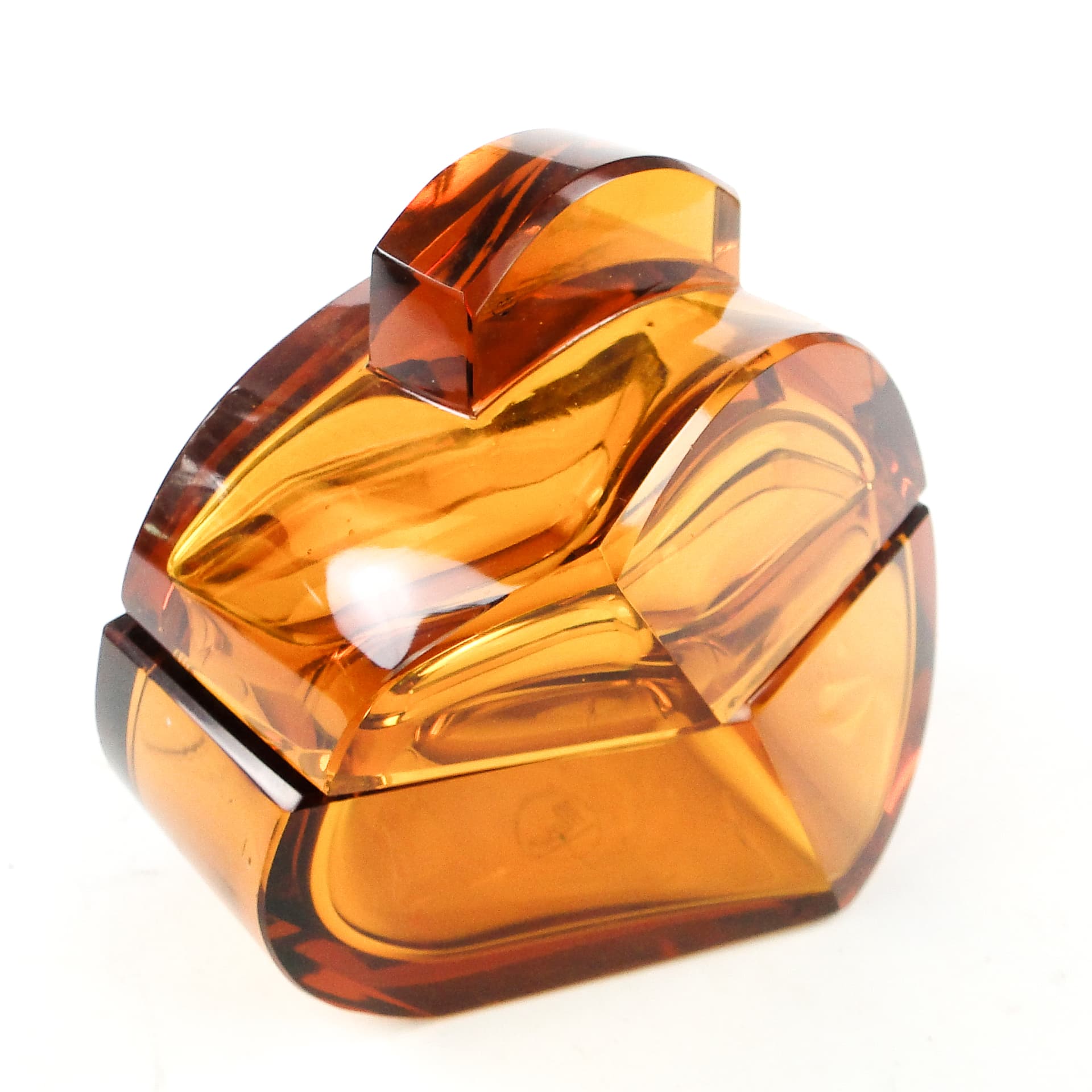 Bomboniera Art Deco, kryształ, Moser, Bohemia, Czechosłowacja, lata 30. - 109825