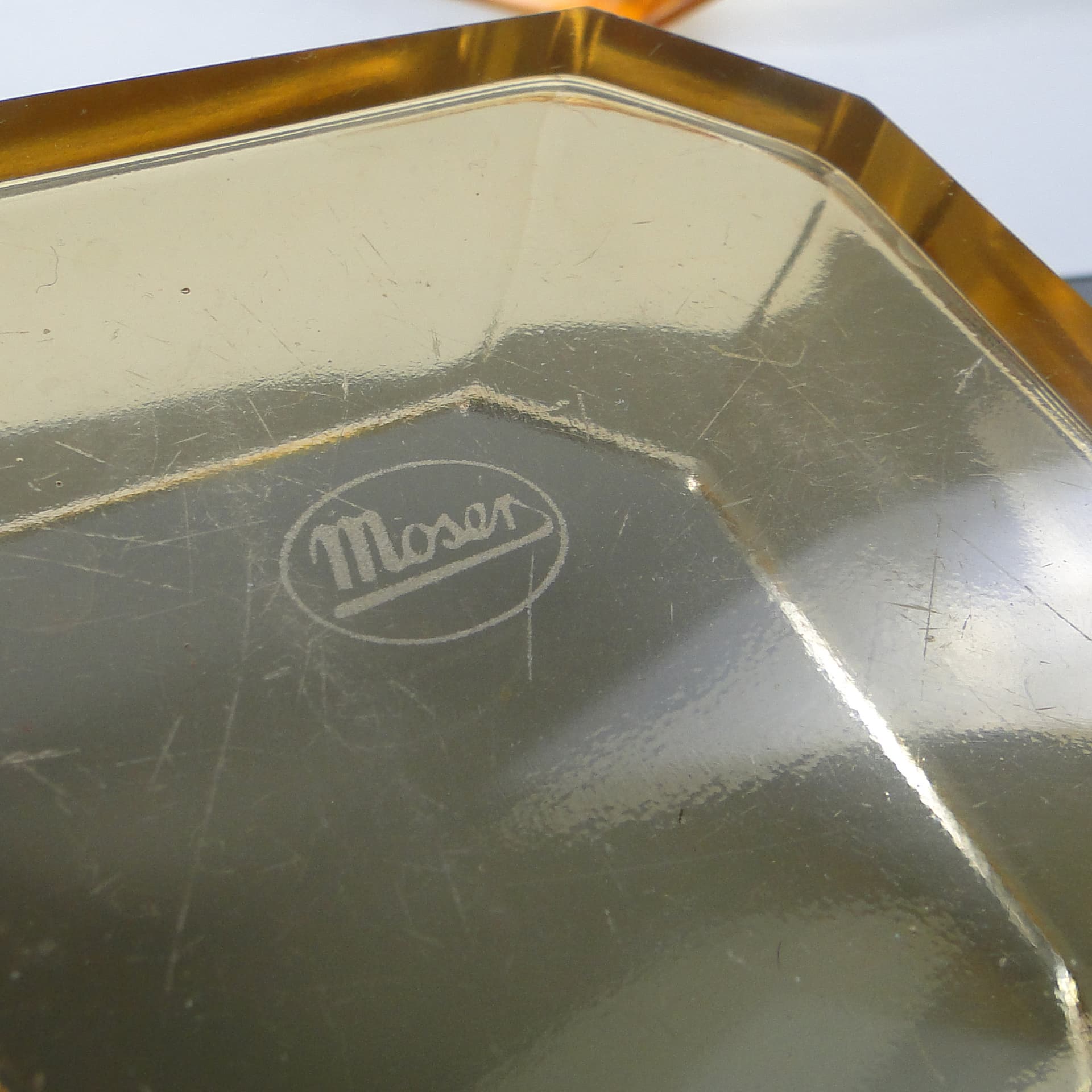 Art Deco bonbonniere, crystal, Moser, Czechoslovakia, 1930s. - 109847