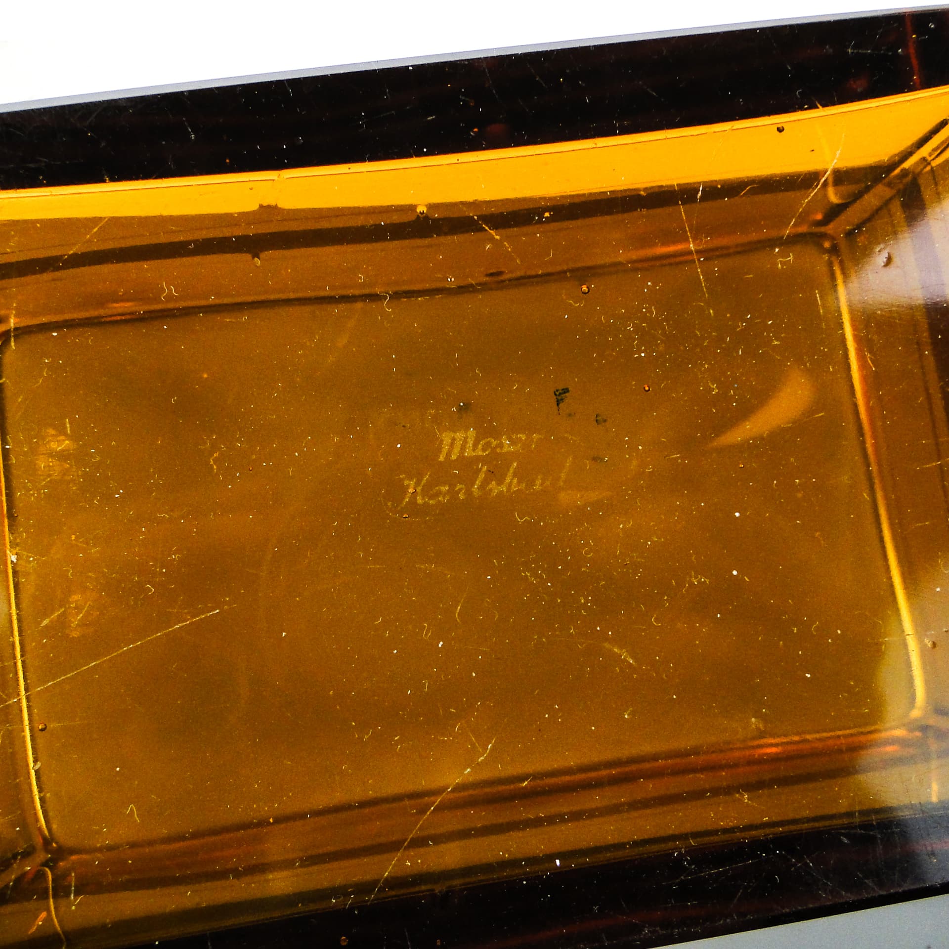 Art Deco Bonbonniere, crystal, Moser, Czechoslovakia, 1930s. - 109868