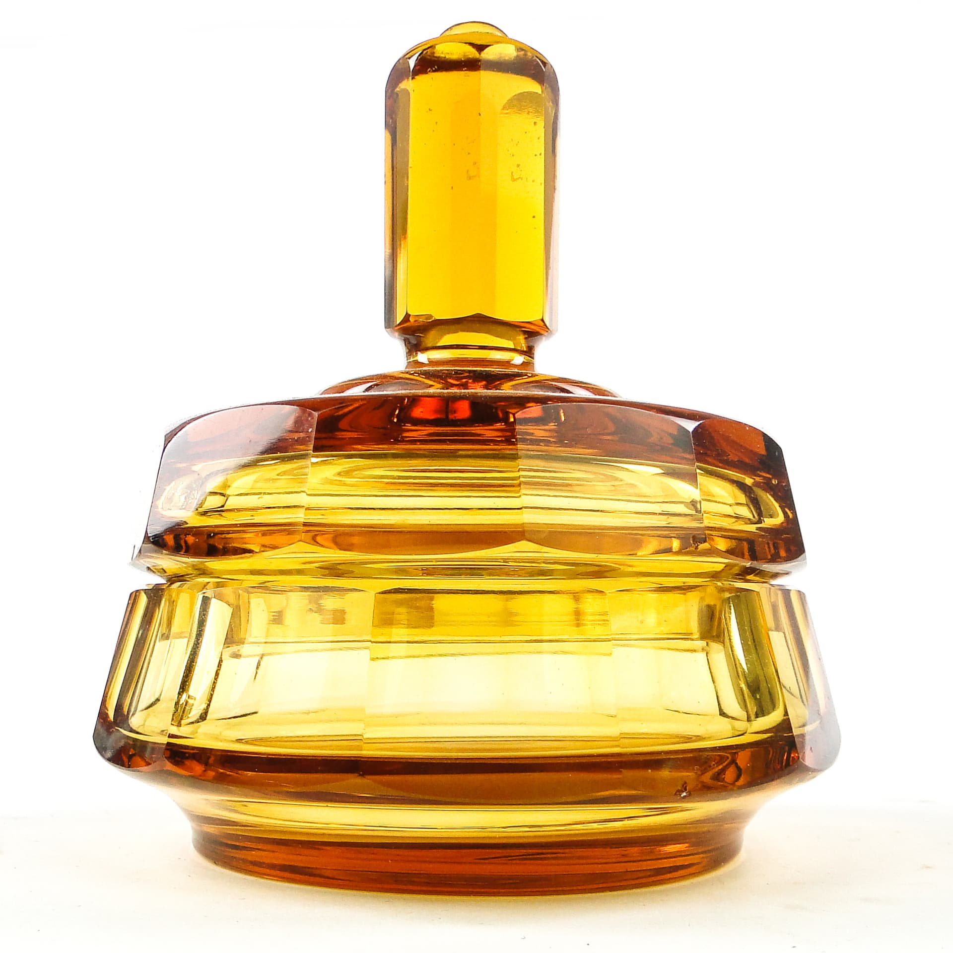 Art Deco bonbonniere, crystal, Moser, Czechoslovakia, 1930s. - 109881