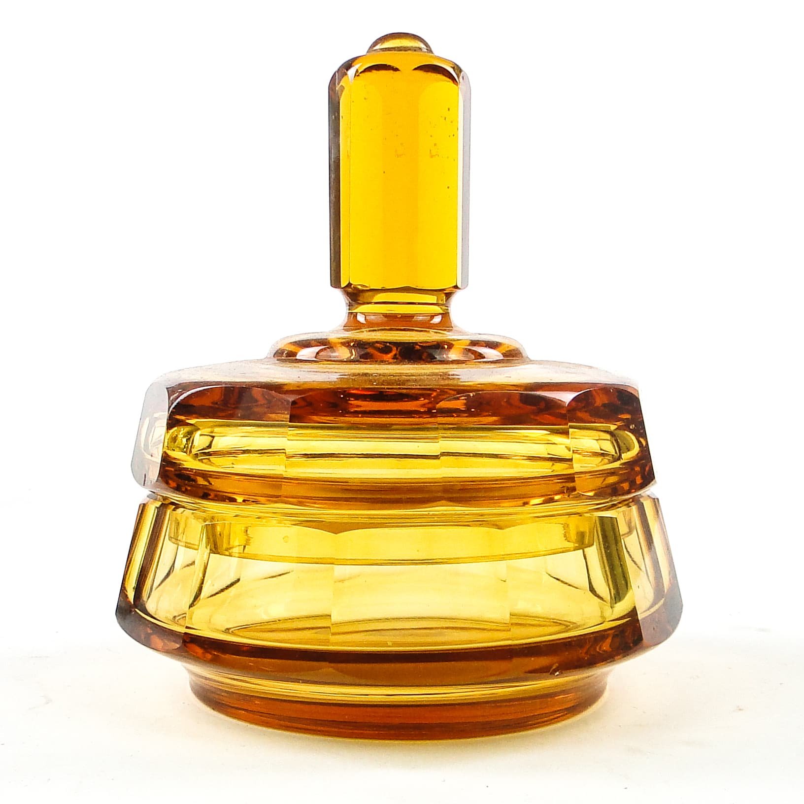 Art Deco bonbonniere, crystal, Moser, Czechoslovakia, 1930s. - 109878