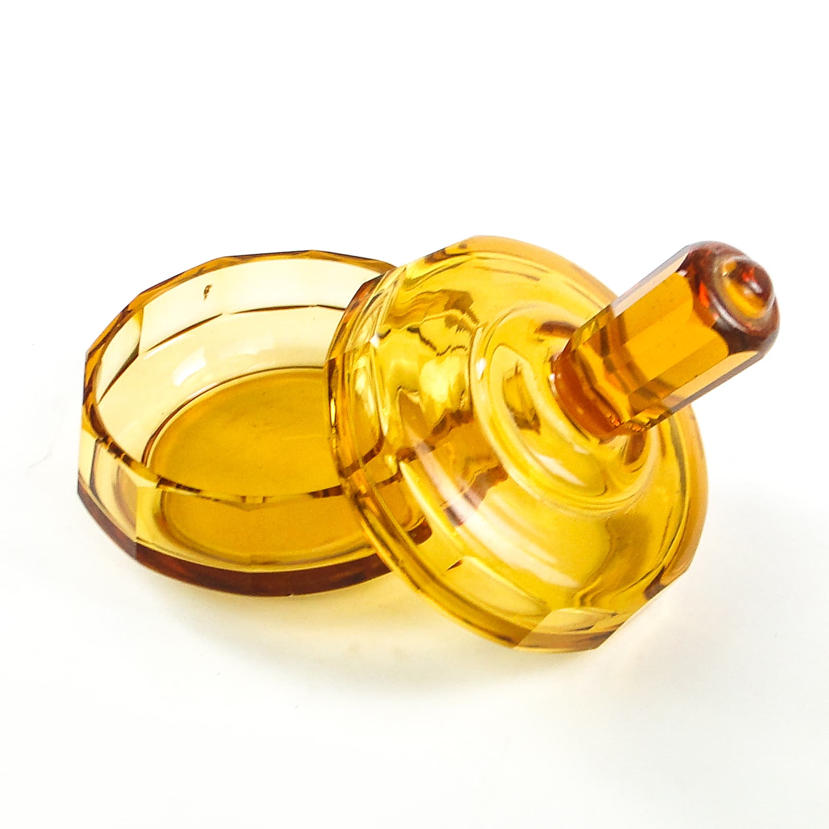 Art Deco bonbonniere, crystal, Moser, Czechoslovakia, 1930s. - 109883