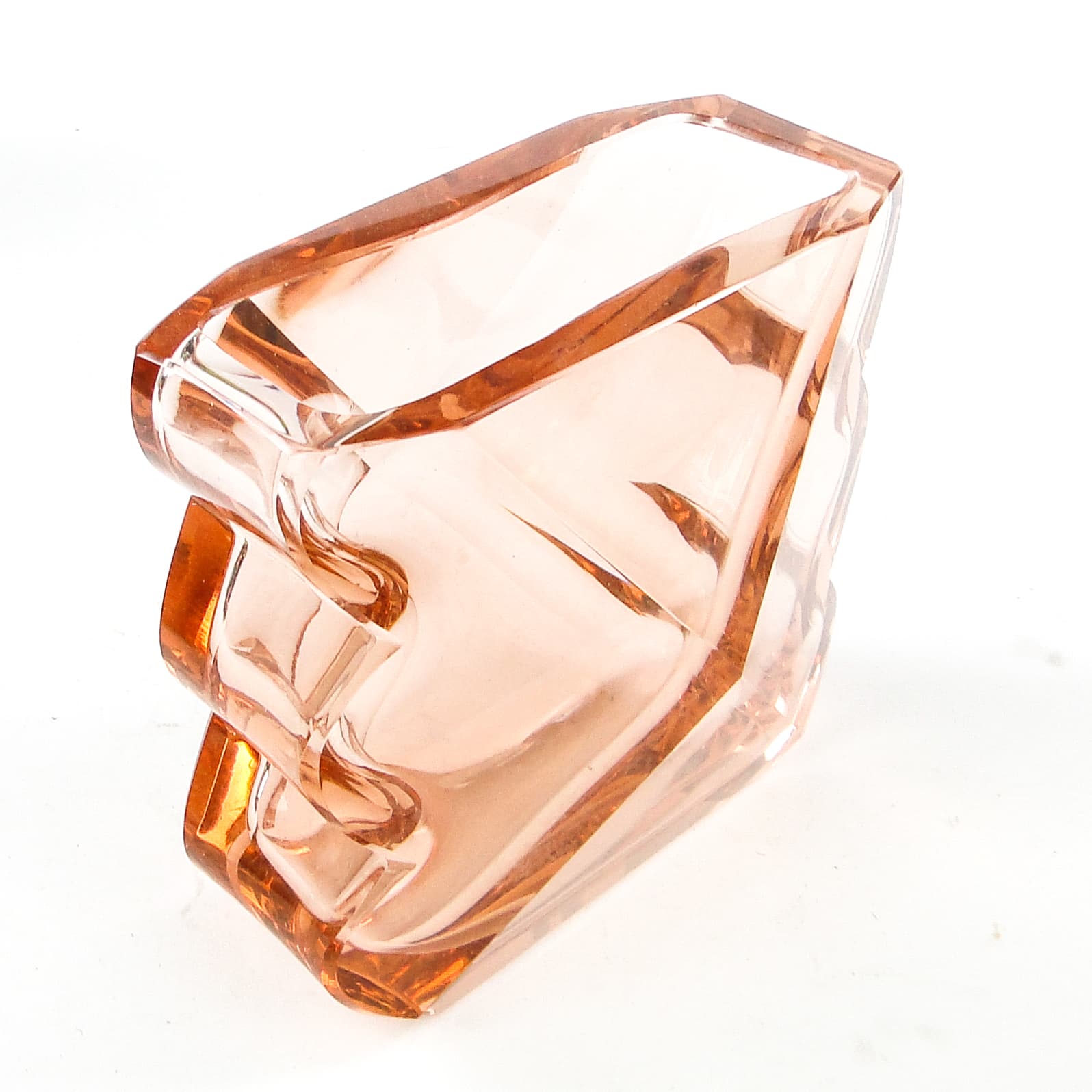 Wazon Art Deco, kryształ, Moser, Czechosłowacja, lata 30. - 109896