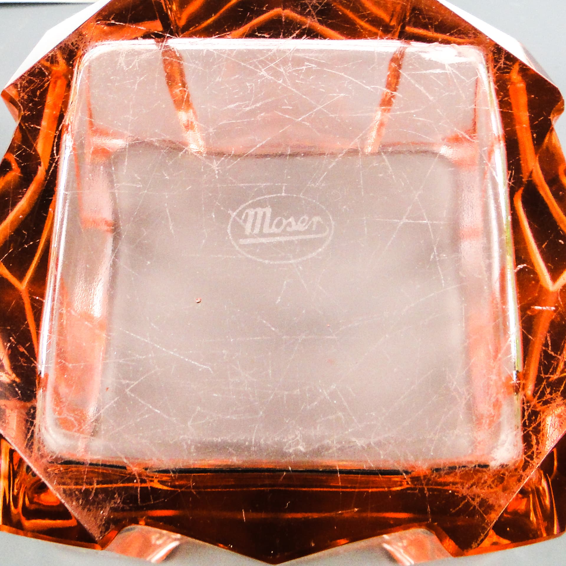 Art Deco bonbonniere, crystal, Moser, Czechoslovakia, 1930s. - 109943