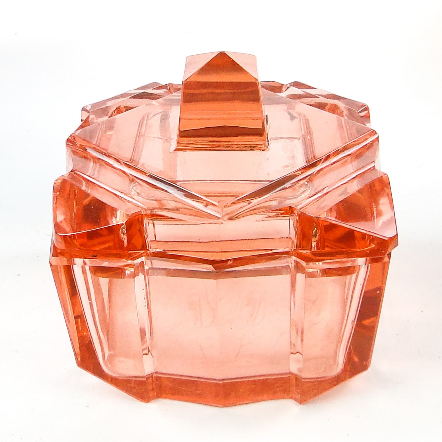 Art Deco bonbonniere, crystal, Moser, Czechoslovakia, 1930s. - 109937