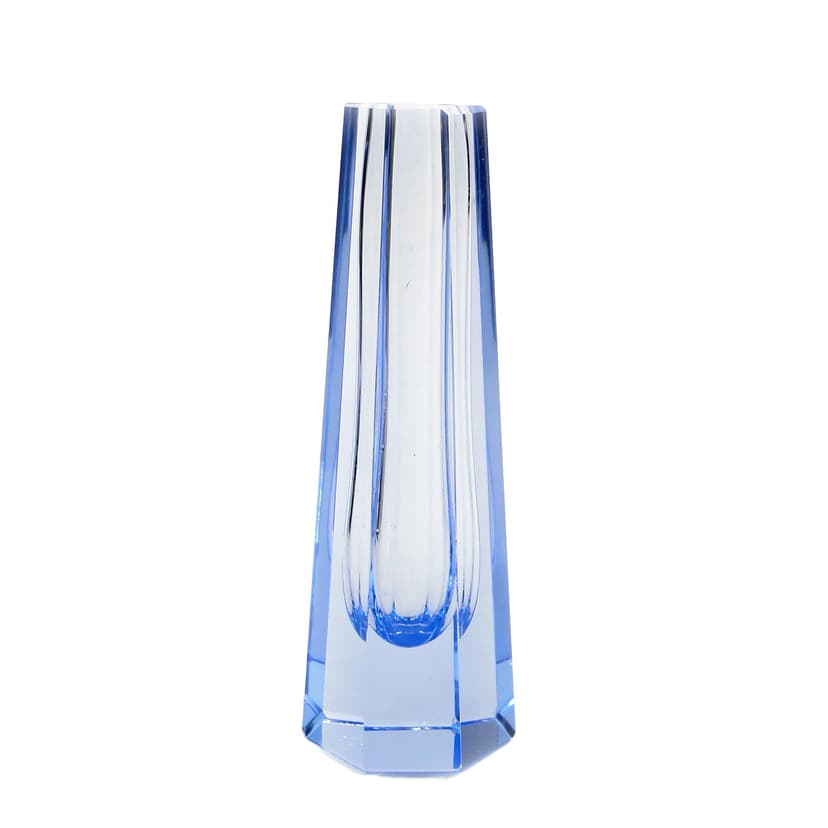 Wazon, kryształ niebieski, Niemcy, lata 50.