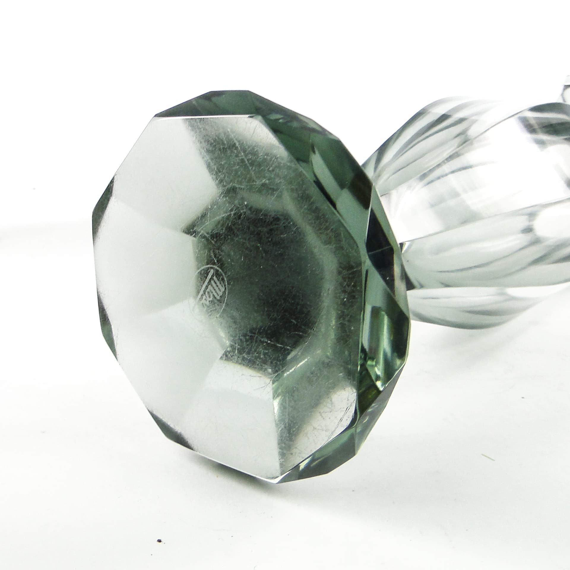 Wazon, Art Deco, kryształ uranowy, Moser, Czechosłowacja, lata 30. - 109972