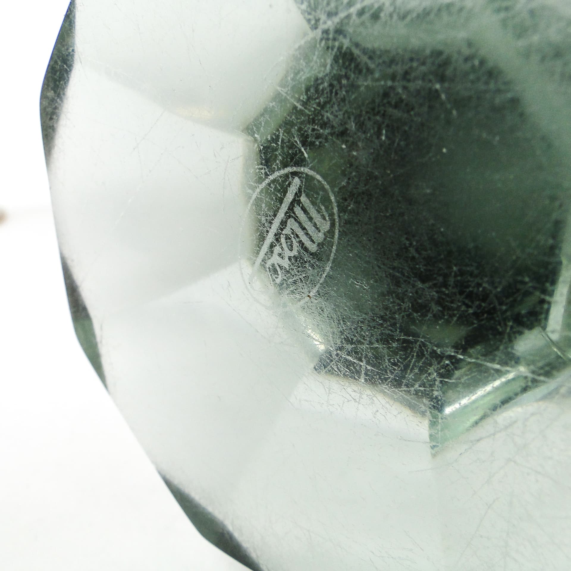 Wazon, Art Deco, kryształ uranowy, Moser, Czechosłowacja, lata 30. - 109978