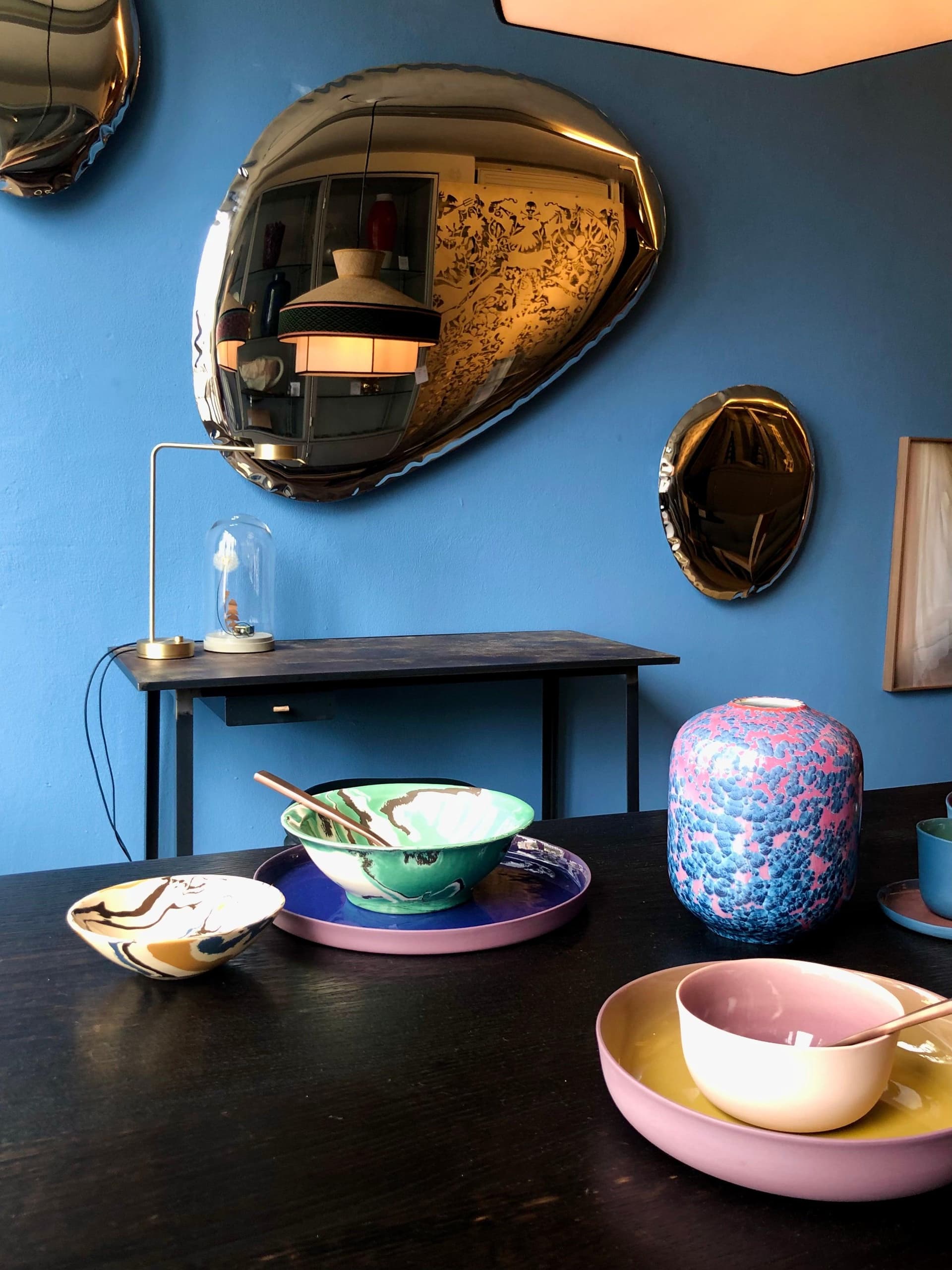 TAFLA O wall mirror, golden, O4, Zieta Studio - 119123