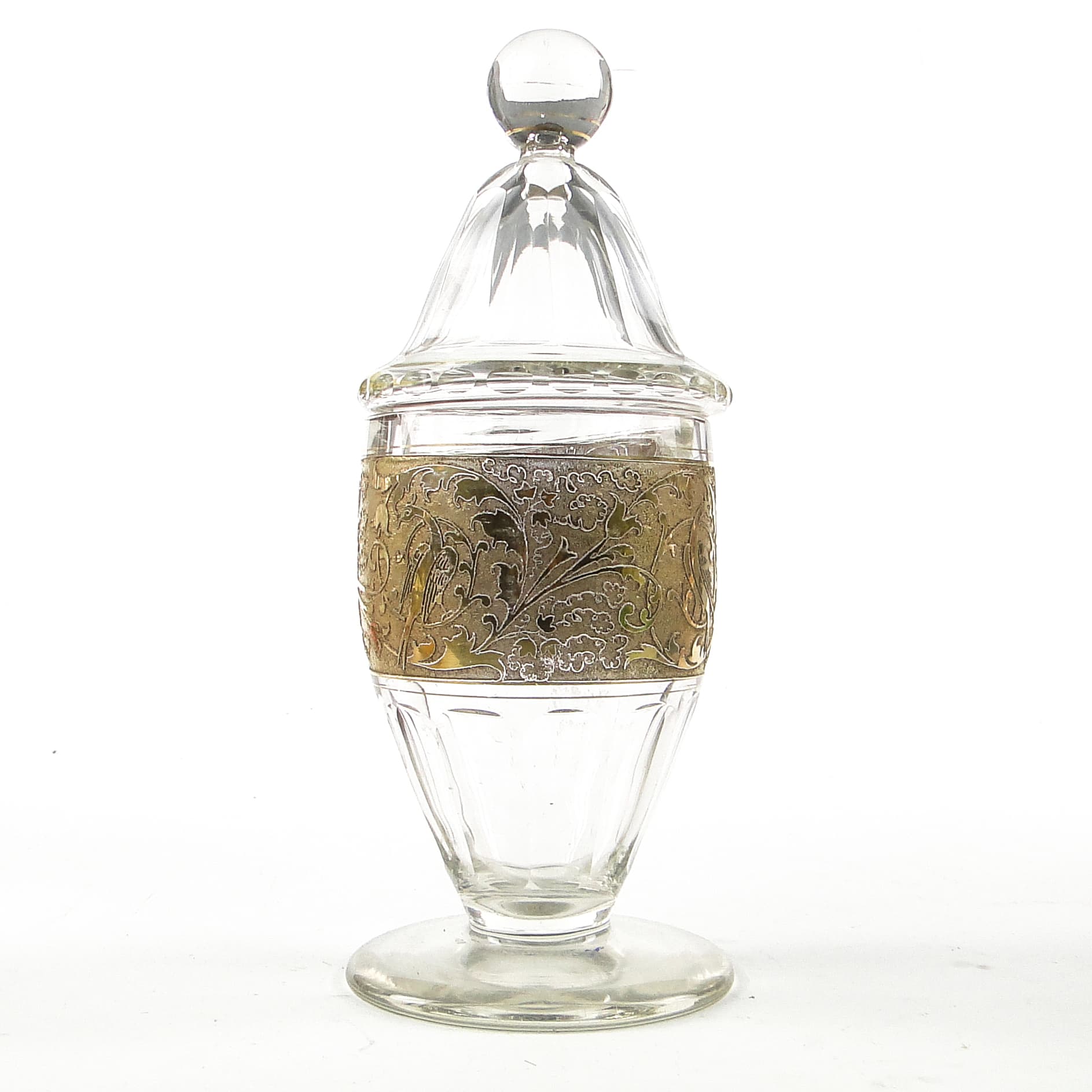 Art Deco bonbonnière, crystal, Czechoslovakia, 1930s. - 110016