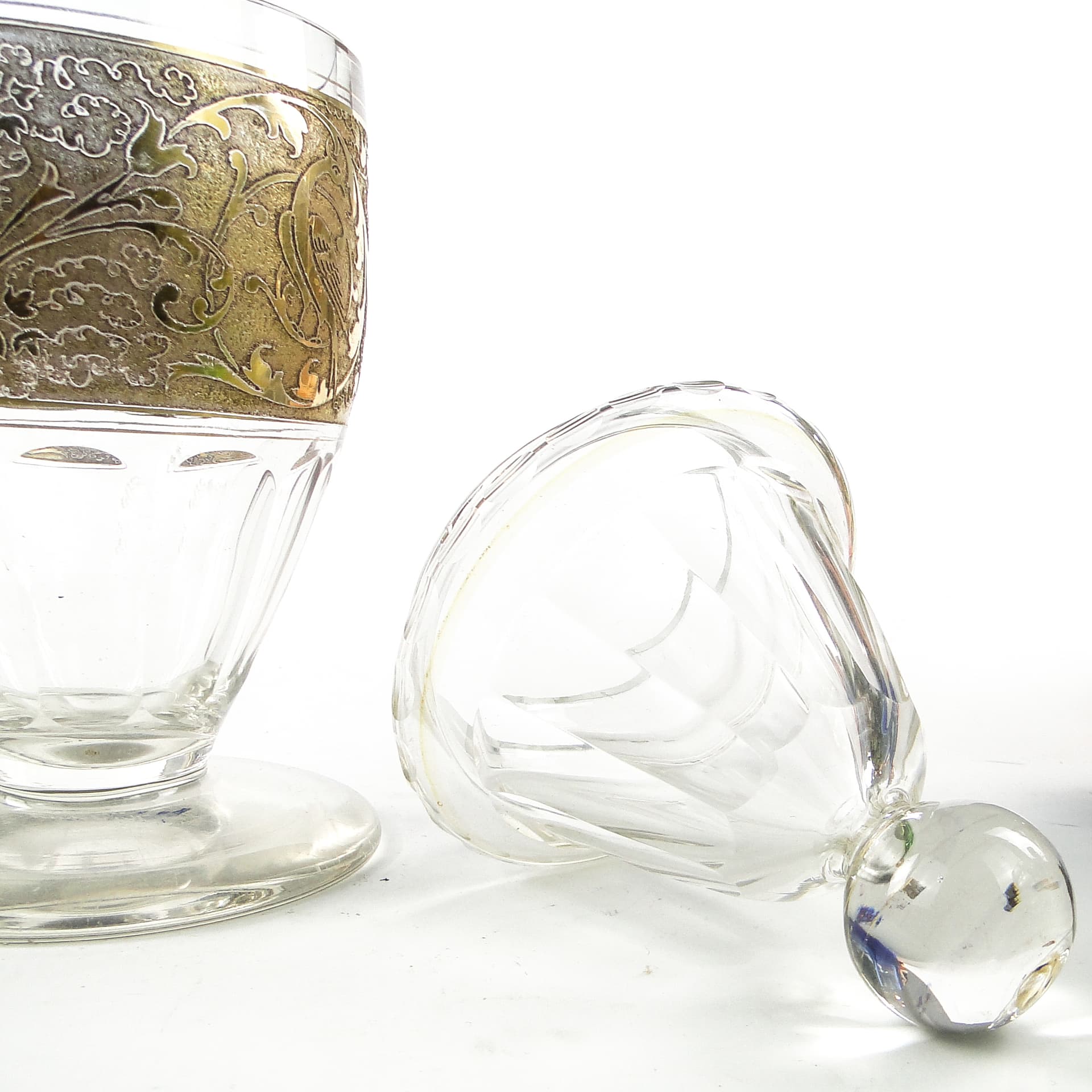 Art Deco bonbonnière, crystal, Czechoslovakia, 1930s. - 110017