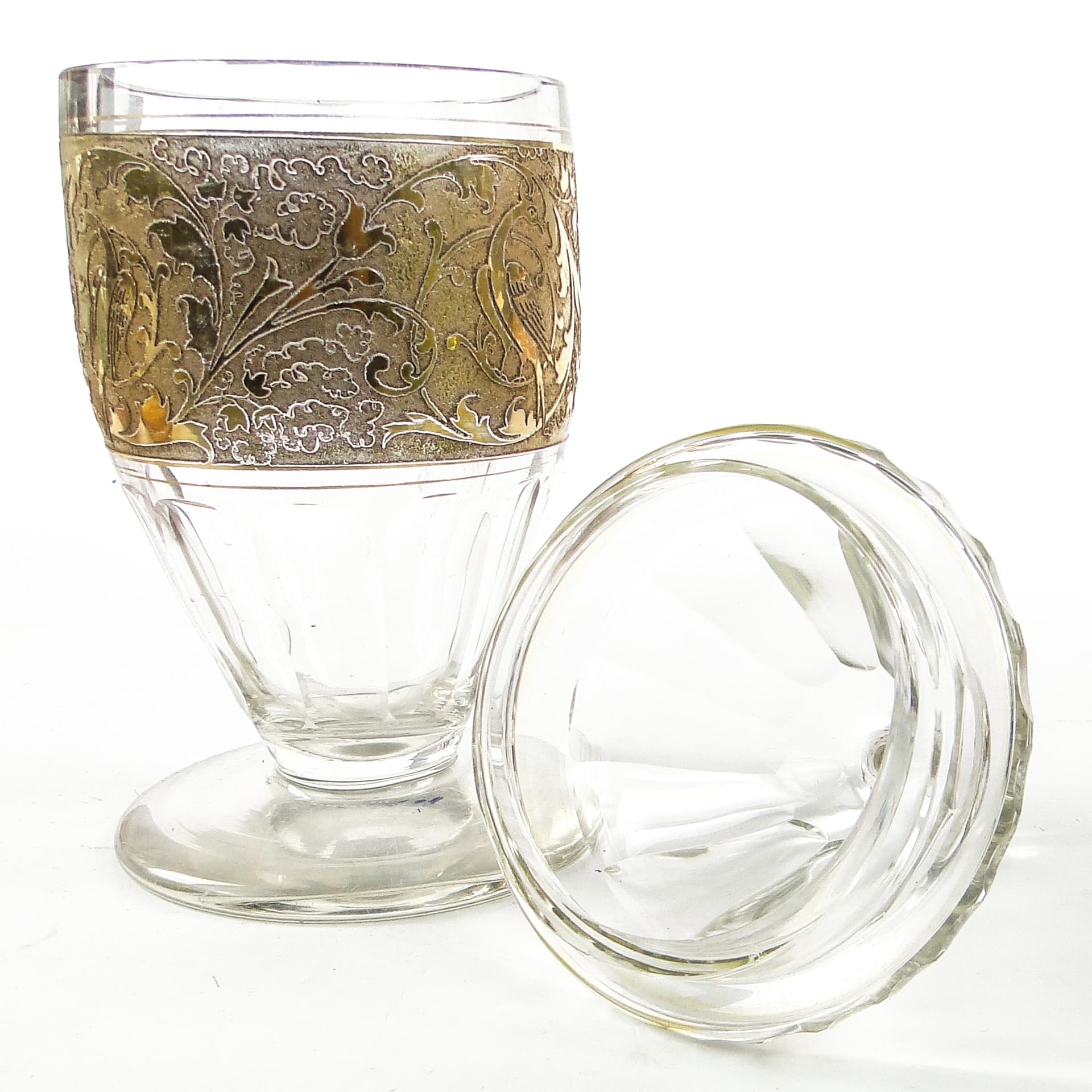 Art Deco bonbonnière, crystal, Czechoslovakia, 1930s. - 110015