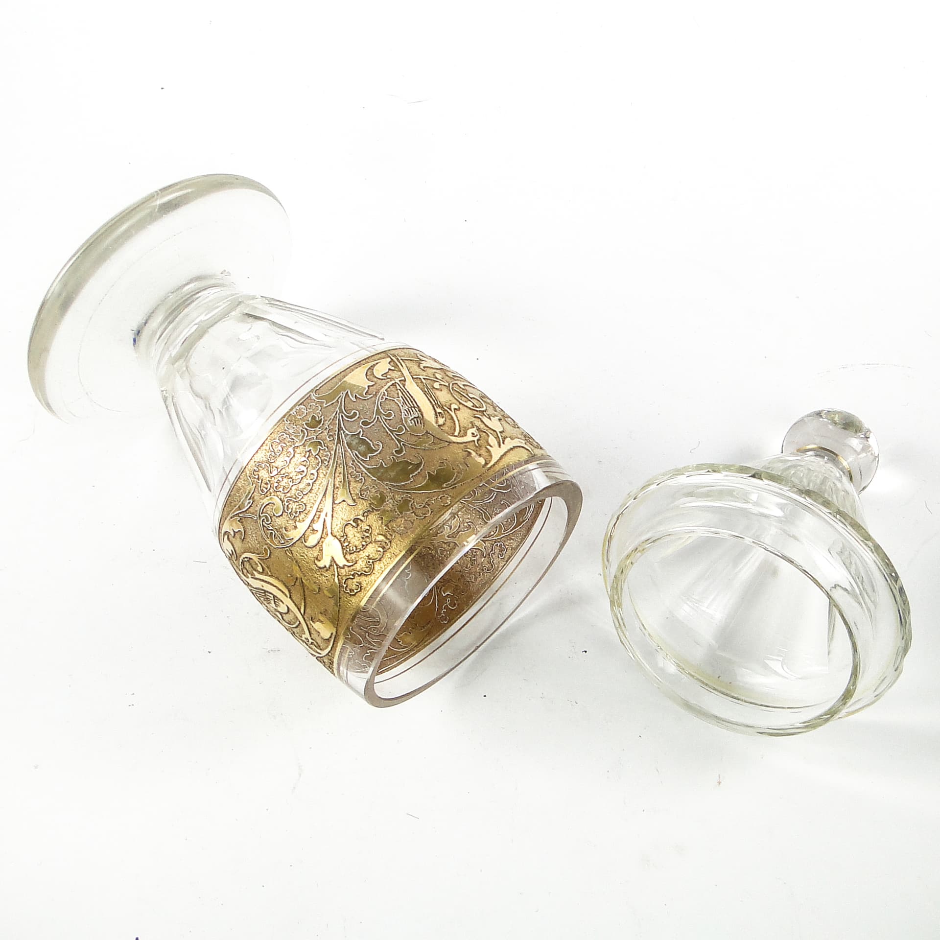 Art Deco bonbonnière, crystal, Czechoslovakia, 1930s. - 110010