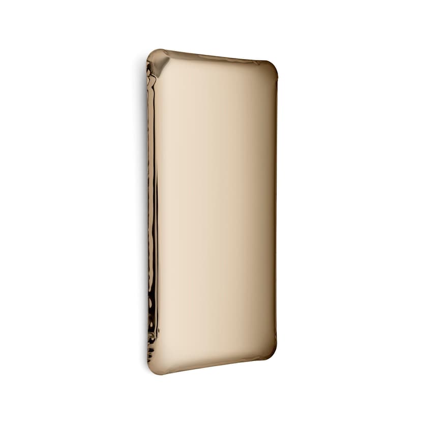 TAFLA Q wall mirror, golden, 120 cm, Zieta Studio