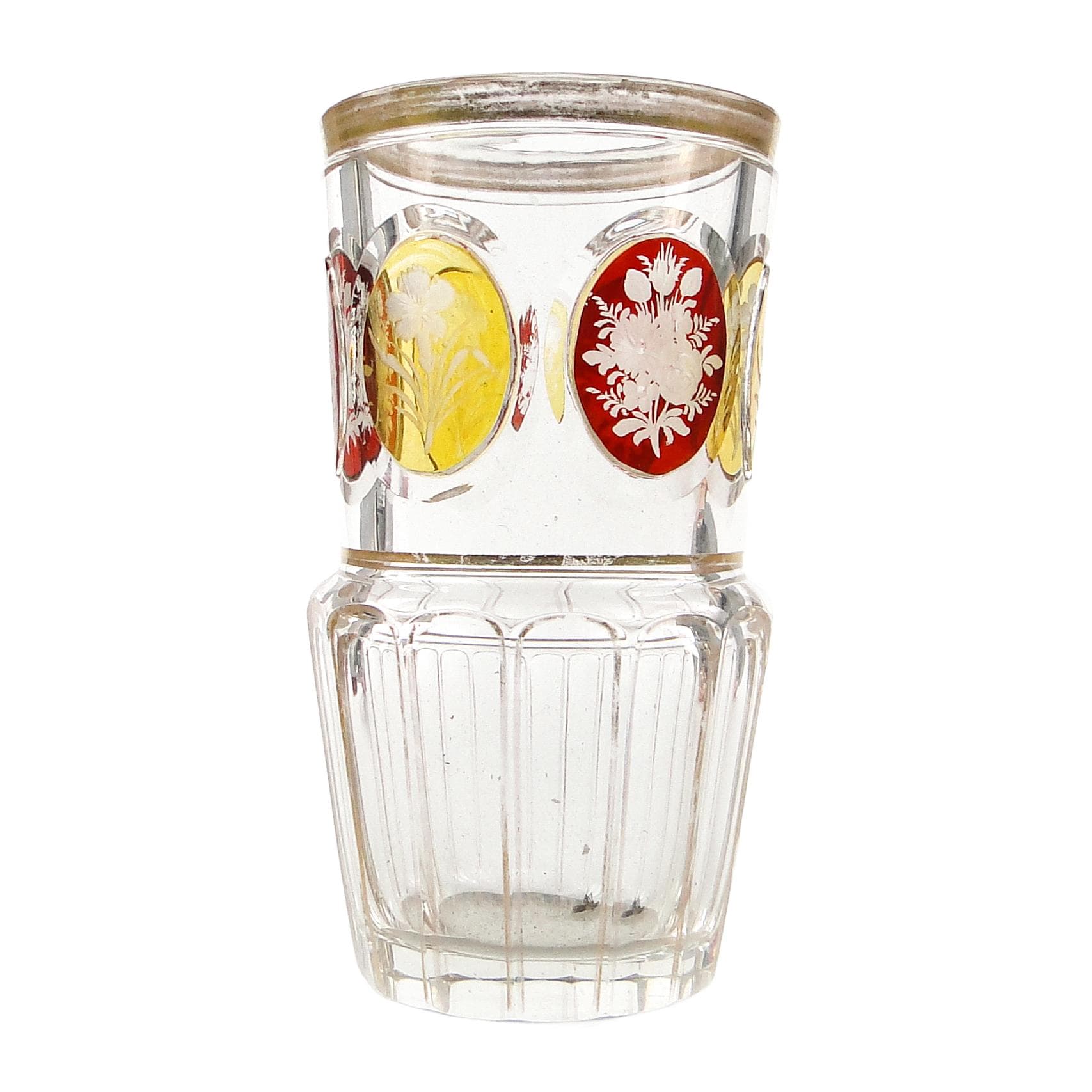 Szklenica, Biedermeier, kryształ, Bohemia, Czechy, XIX w.