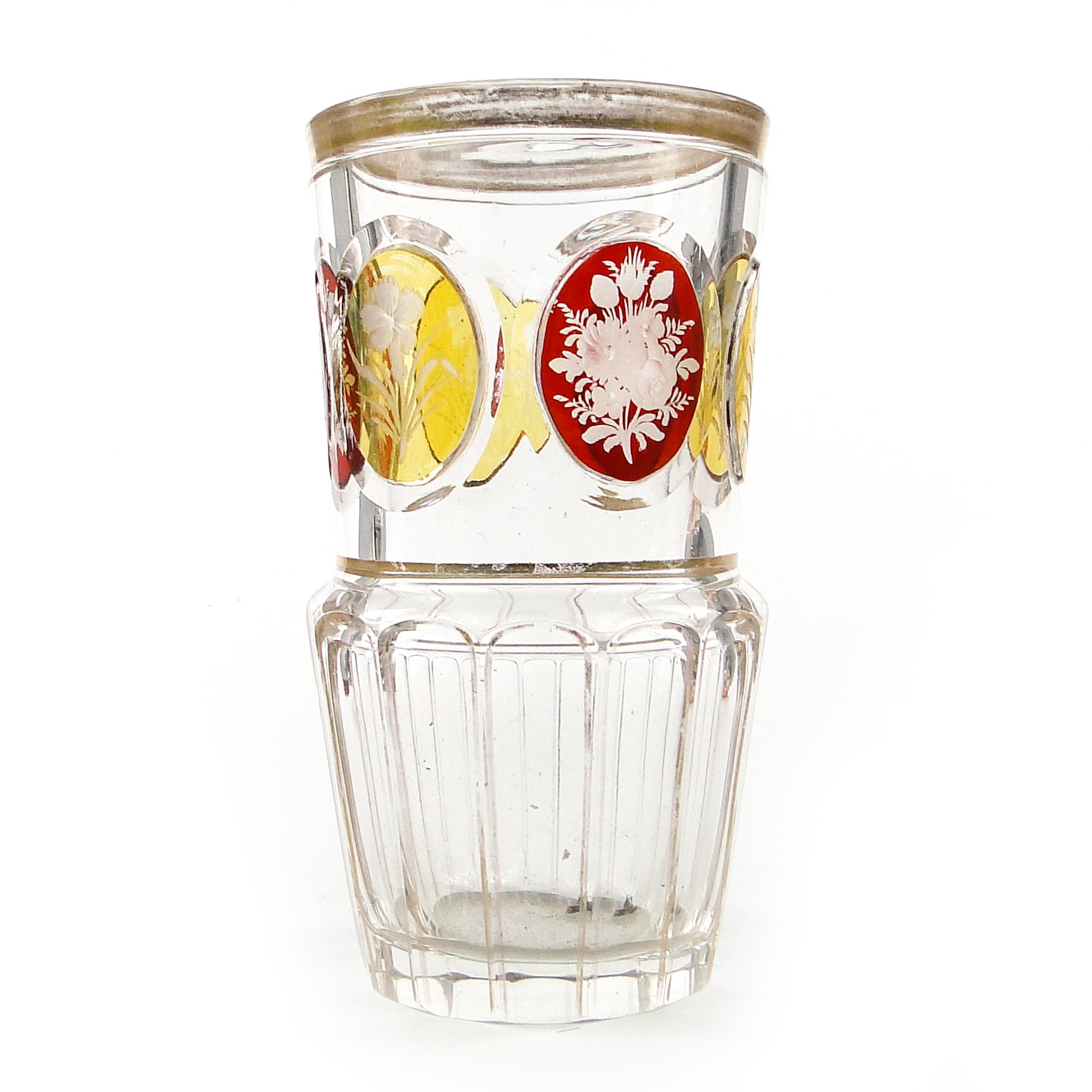 Szklenica, Biedermeier, kryształ, Bohemia, Czechy, XIX w. - 110108