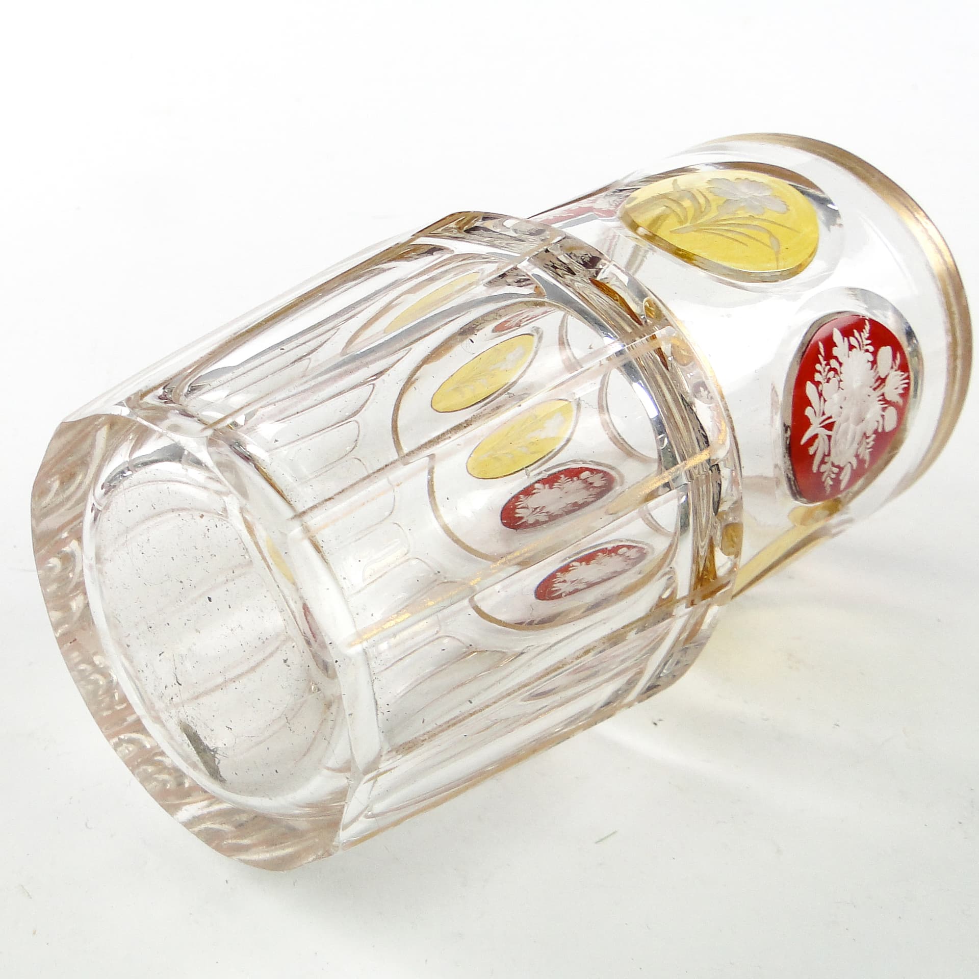 Szklenica, Biedermeier, kryształ, Bohemia, Czechy, XIX w. - 110116