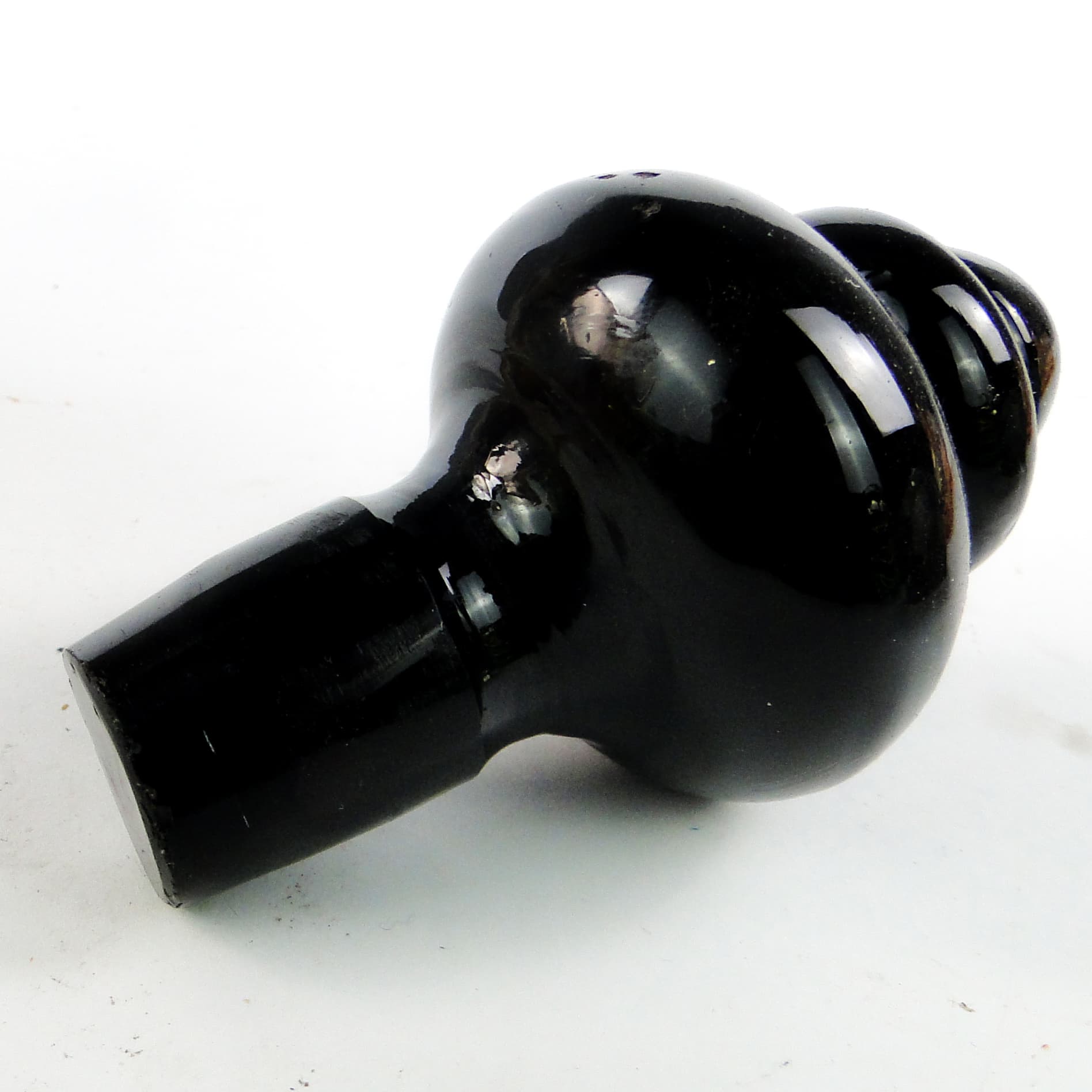 Karafka Art Deco, szkło rozalinowe, szkło hialitowe, Huta Hortensja, Polska, lata 30. - 110137