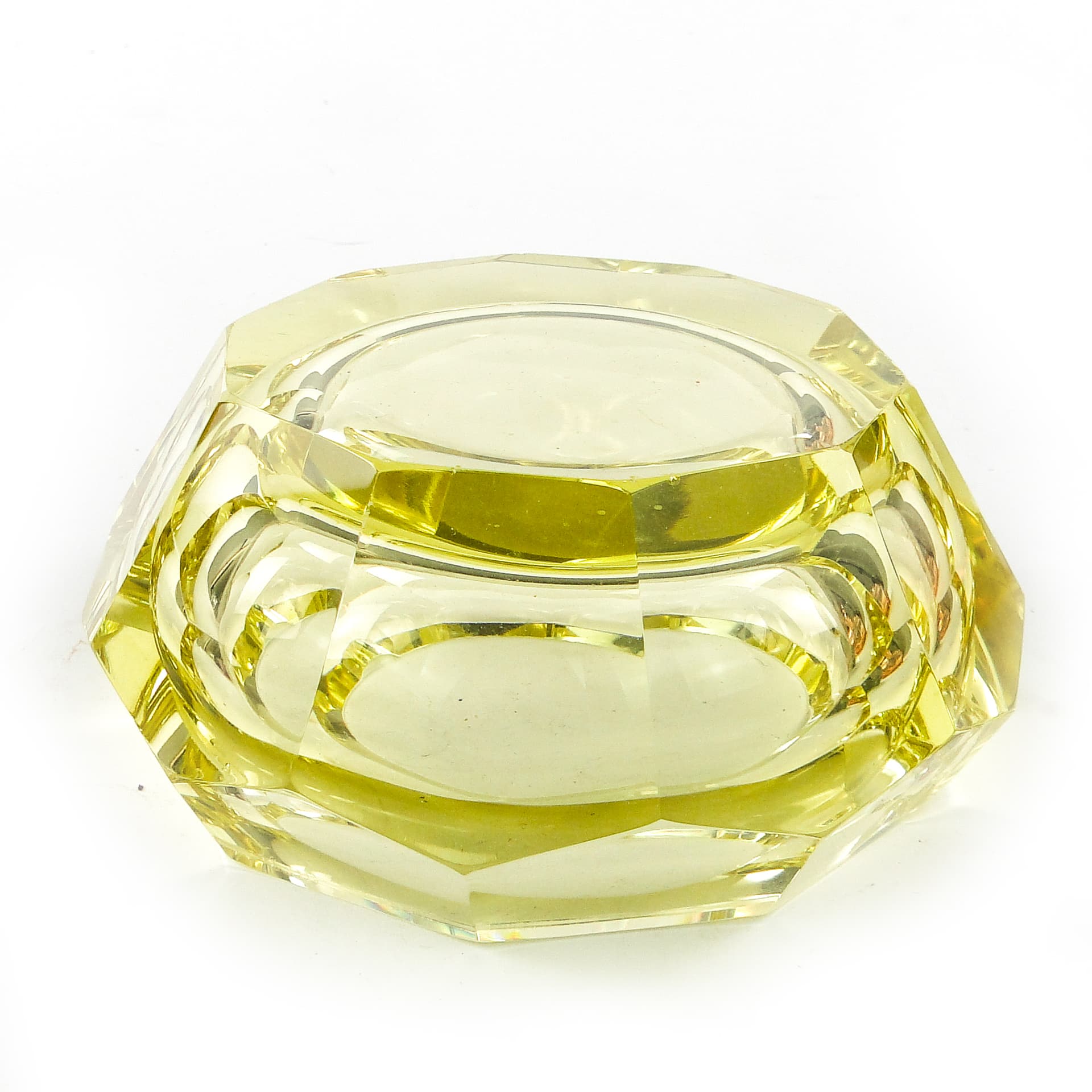 Popielnica Art Deco, kryształ, Czechosłowacja, lata 50. - 110171