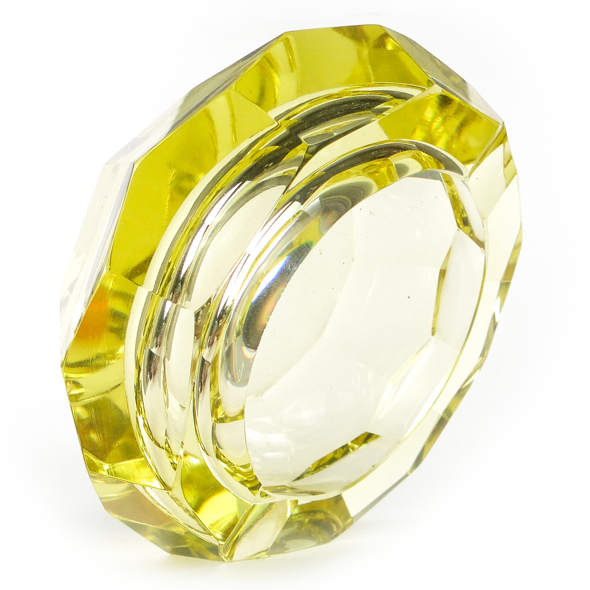 Popielnica Art Deco, kryształ, Czechosłowacja, lata 50. - 110167