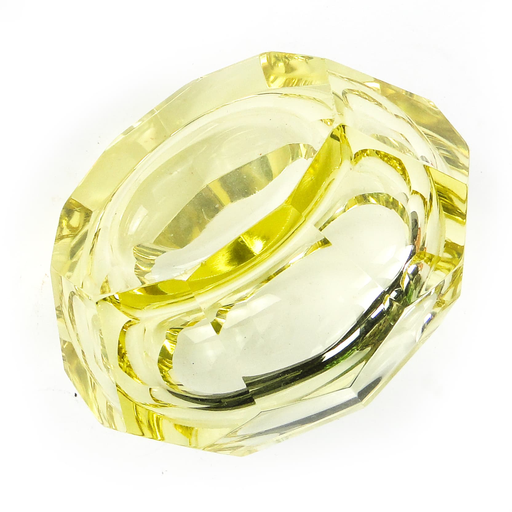 Popielnica Art Deco, kryształ, Czechosłowacja, lata 50. - 110168