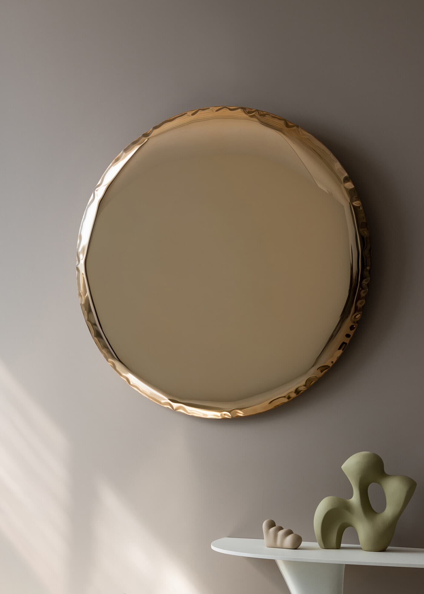 OKO wall mirror, golden, 120 cm, Zieta Studio - 316769
