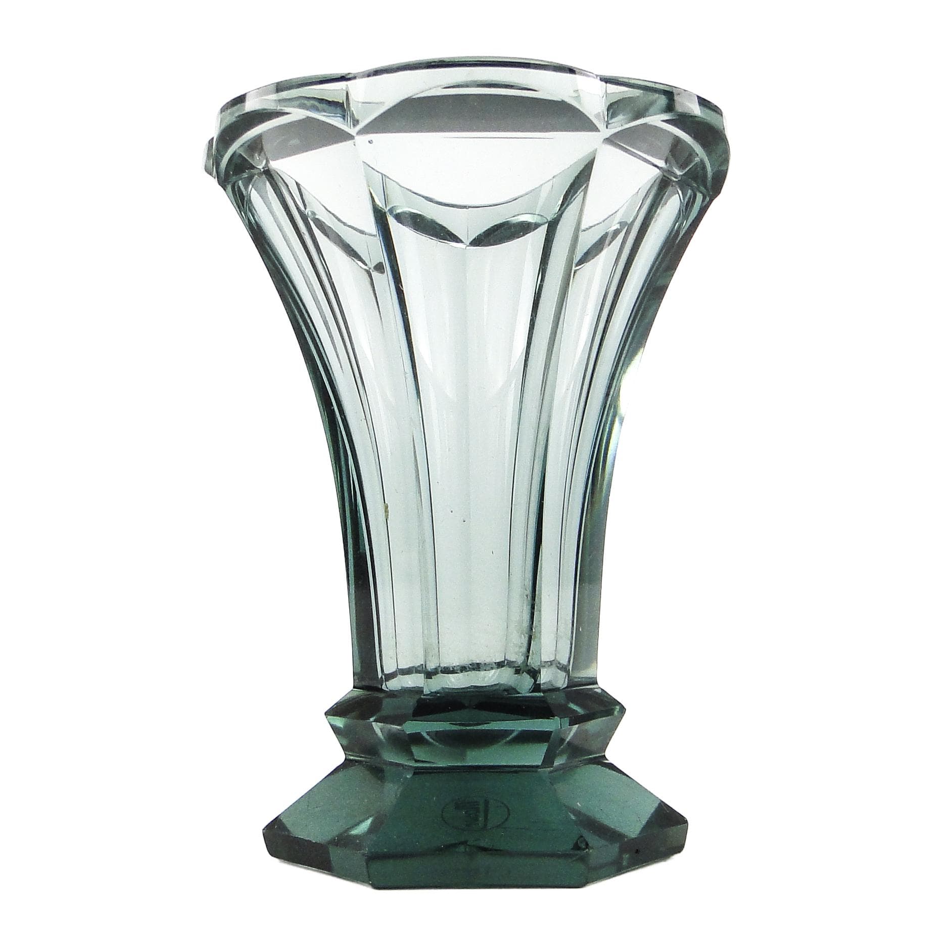 Wazon, Art Deco, kryształ, Moser, Czechosłowacja, lata 30.