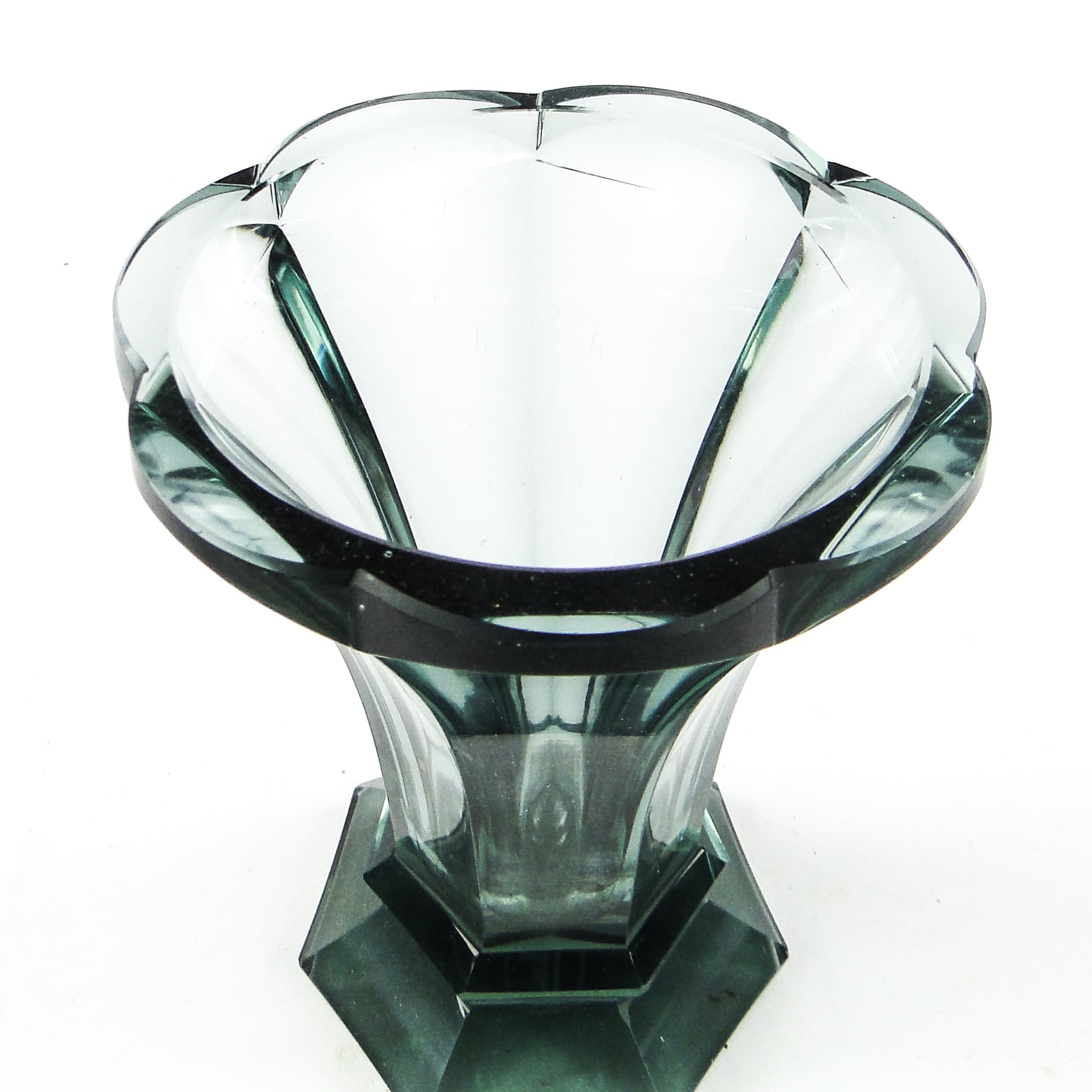 Wazon, Art Deco, kryształ, Moser, Czechosłowacja, lata 30. - 110196