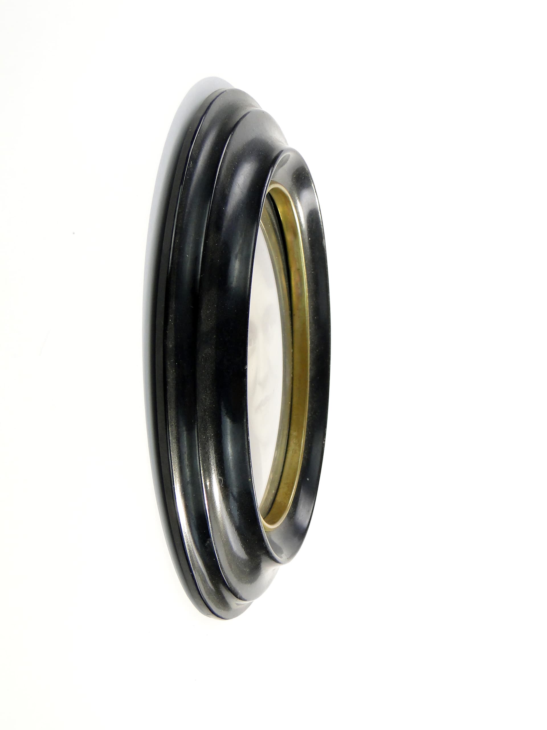 Elliptical photo frame, black bakelite, Sweden, 1950s. - 7883