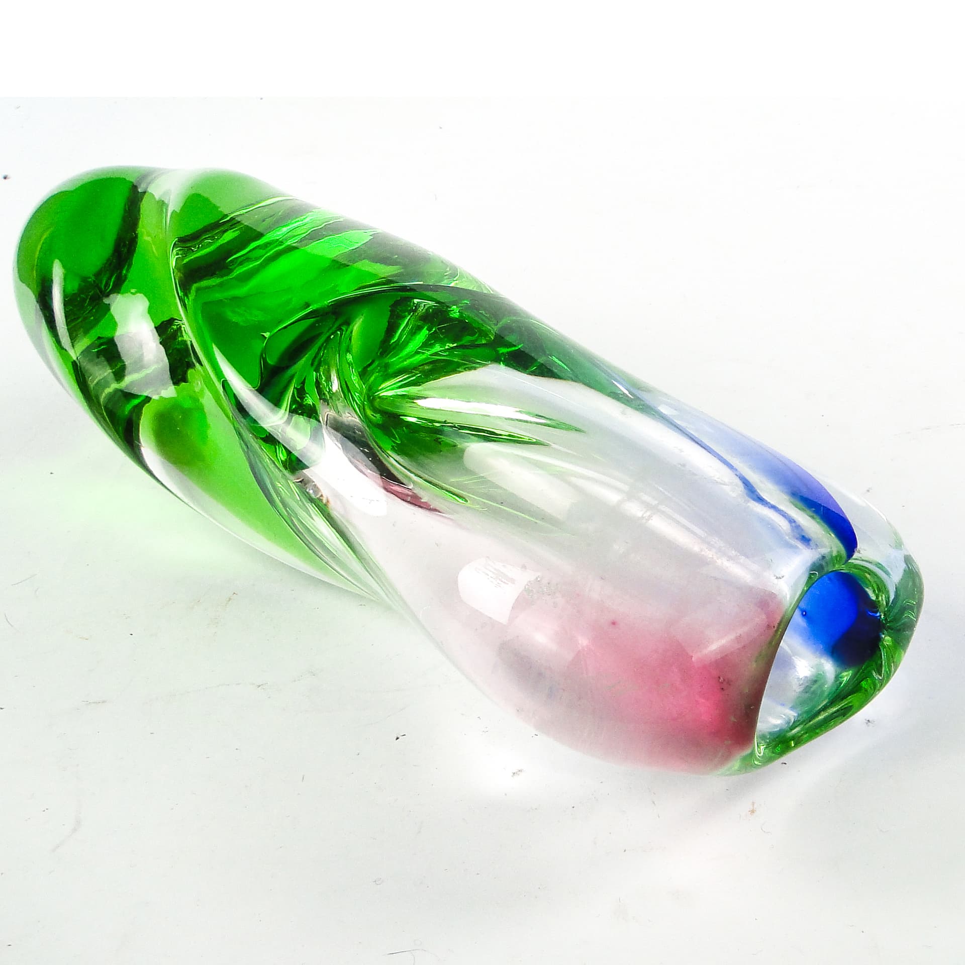 Wazon mid-century modern, szkło, proj. I. Suhajek, Czechosłowacja, lata 60. - 110294