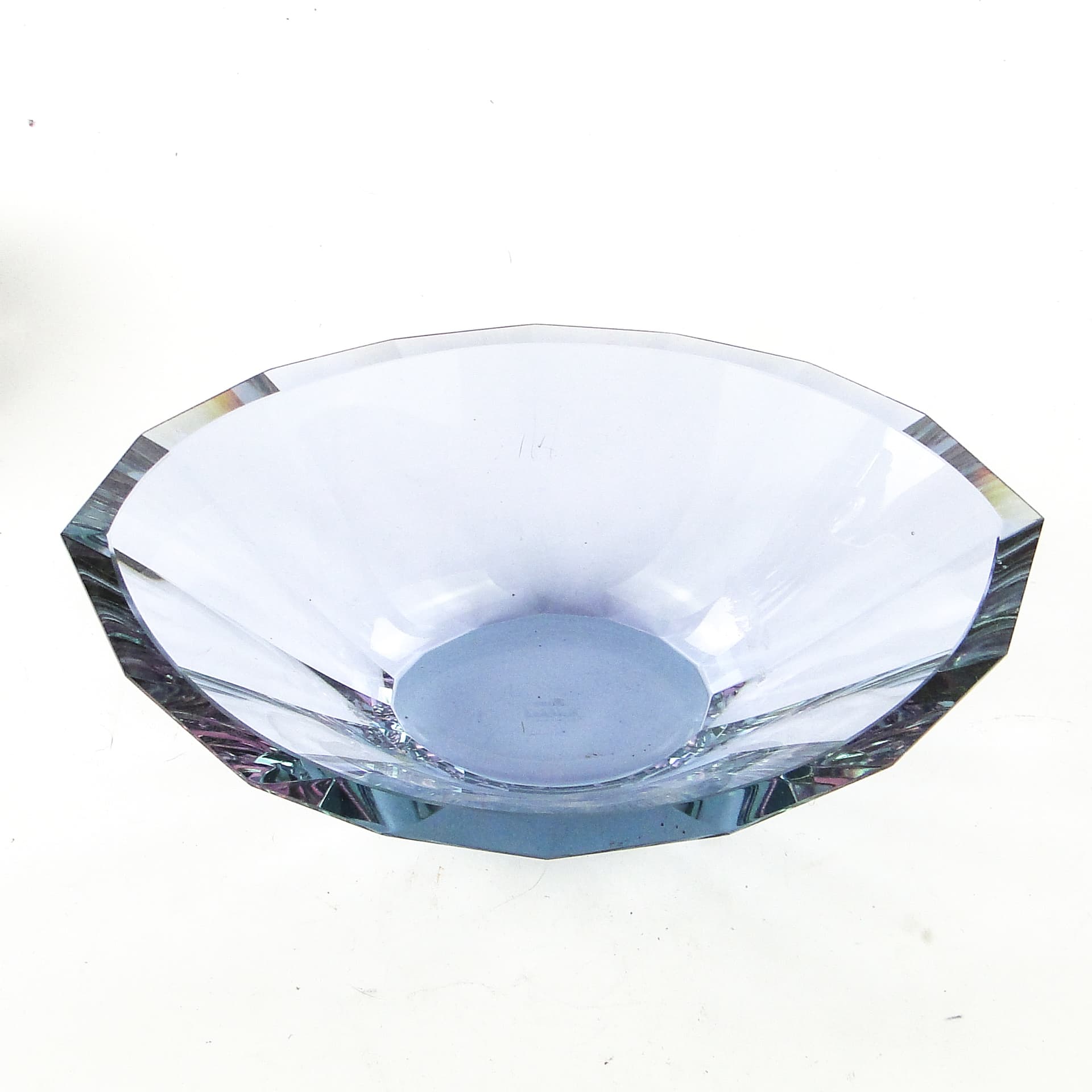 Żardiniera Art Deco, szkło aleksandrytowe, Bohemia, Czechosłowacja, lata 30. - 110331