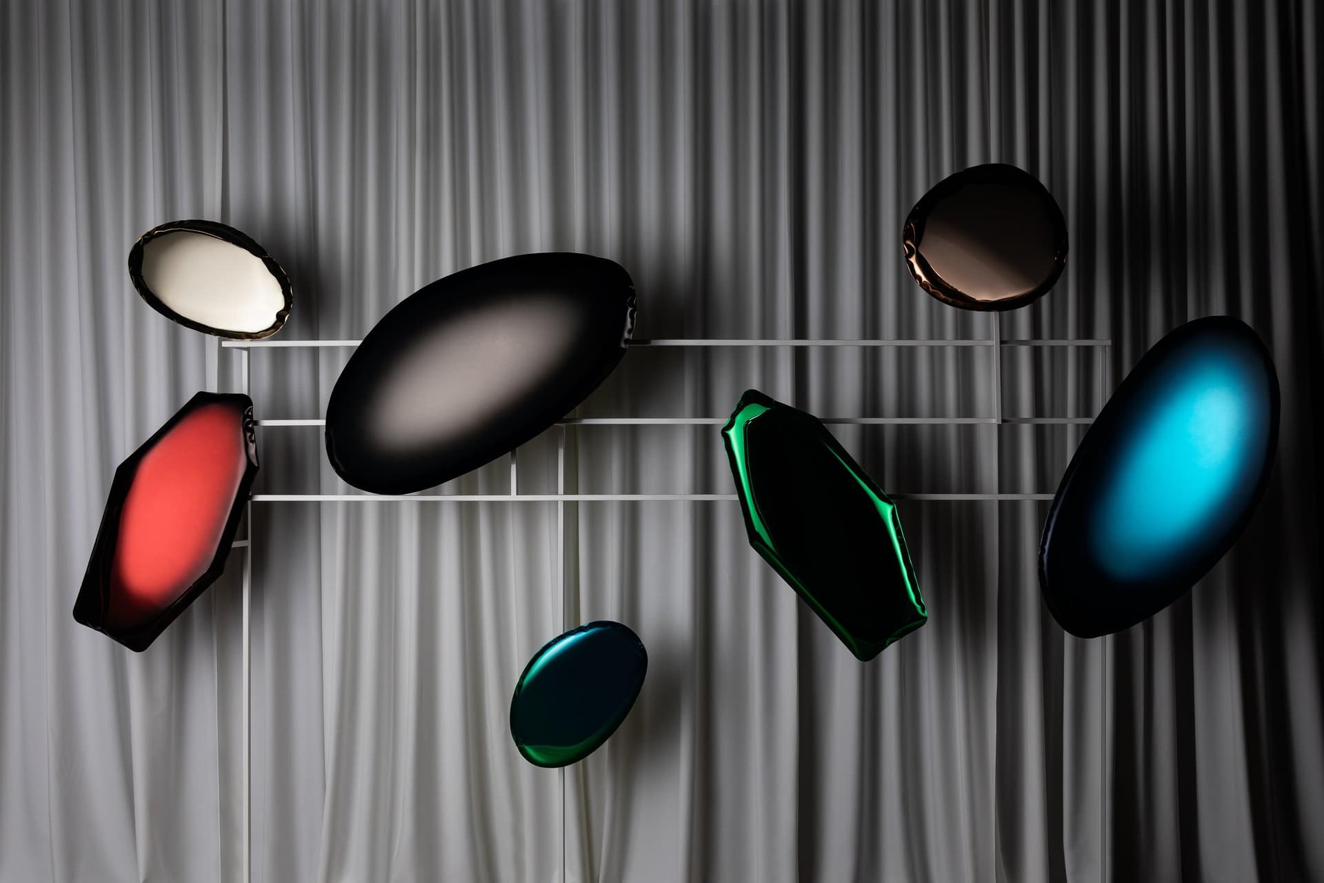 TAFLA C Wall Mirror green C4, Zieta Studio - 118840