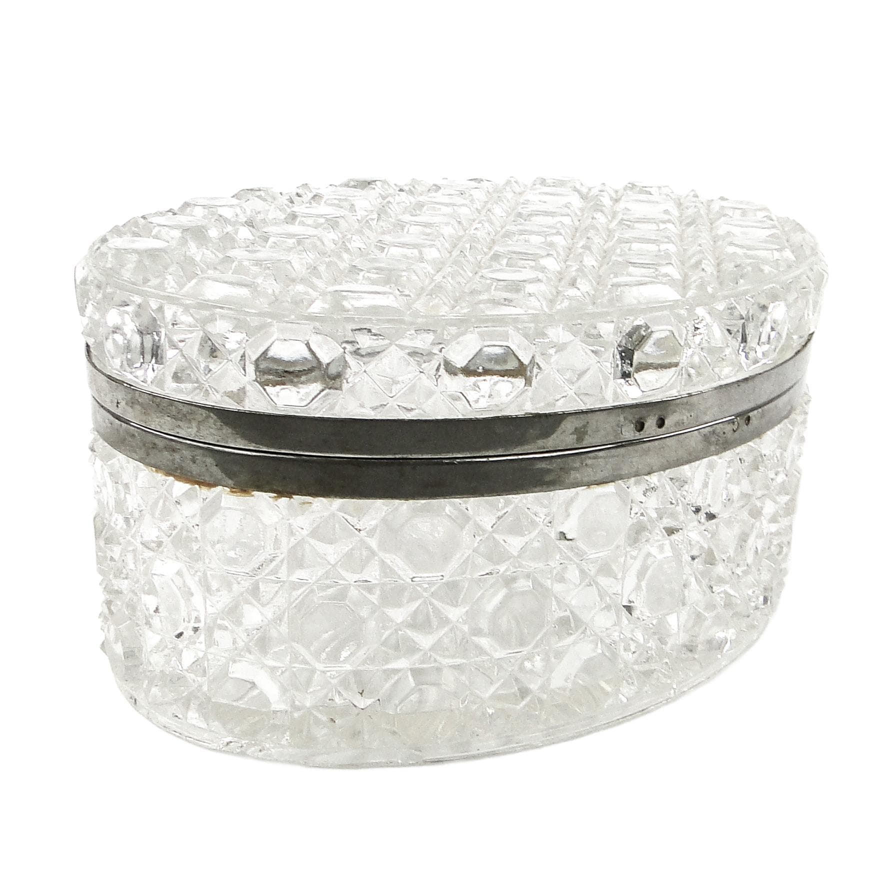 Bomboniera Art Deco, szkło, HSG Ząbkowice, Polska, lata 30.