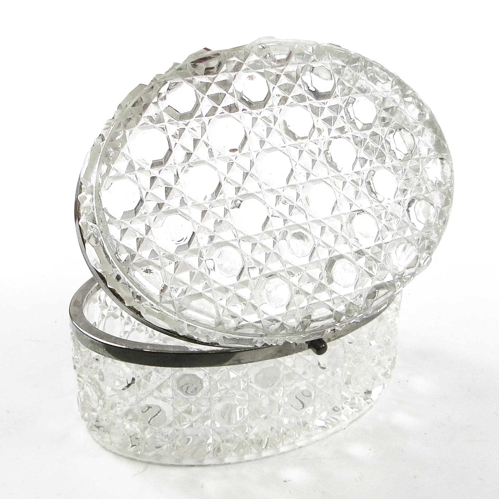 Bomboniera Art Deco, szkło, HSG Ząbkowice, Polska, lata 30. - 110407