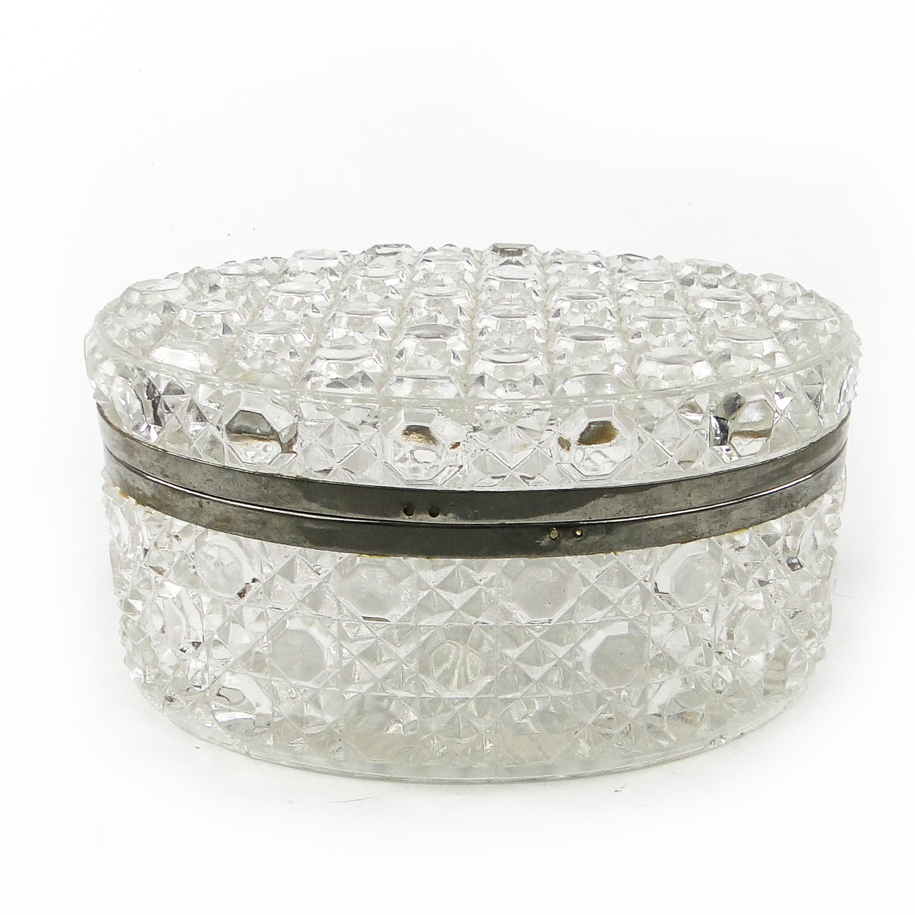 Bomboniera Art Deco, szkło, HSG Ząbkowice, Polska, lata 30. - 110401